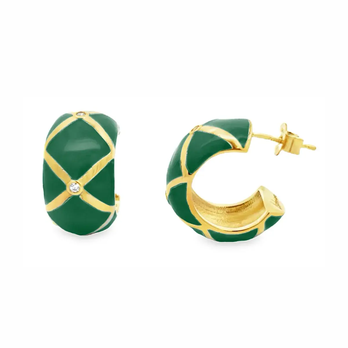 Labrioro Jewelry Charme Collection Creole Verde Pino Piniengrün by BLAHASCHMUCK Vienna