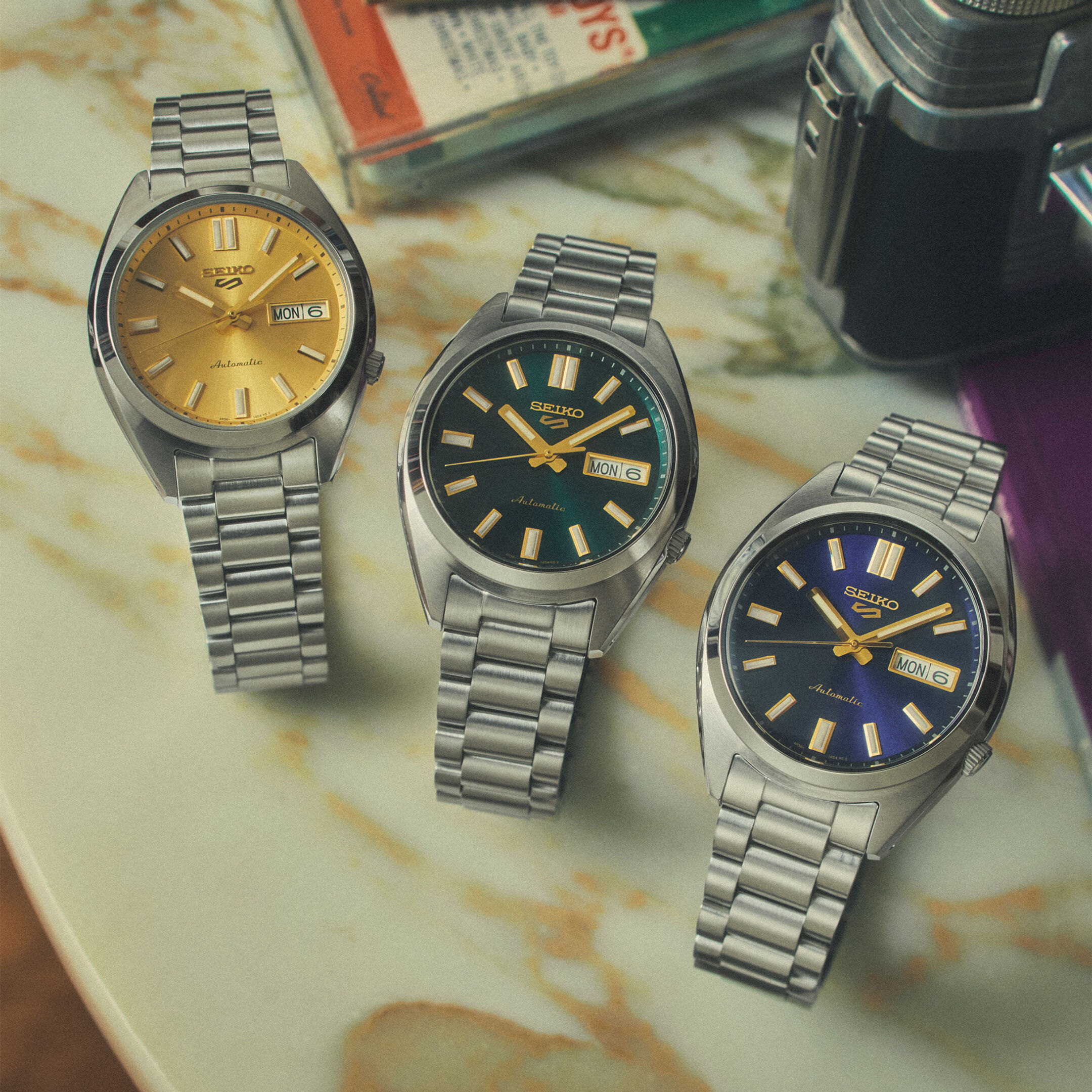 SEIKO 5 SPORTS SRPL57K1 | SNXS Series Ø 37,4 mm Auto Grün-Gold