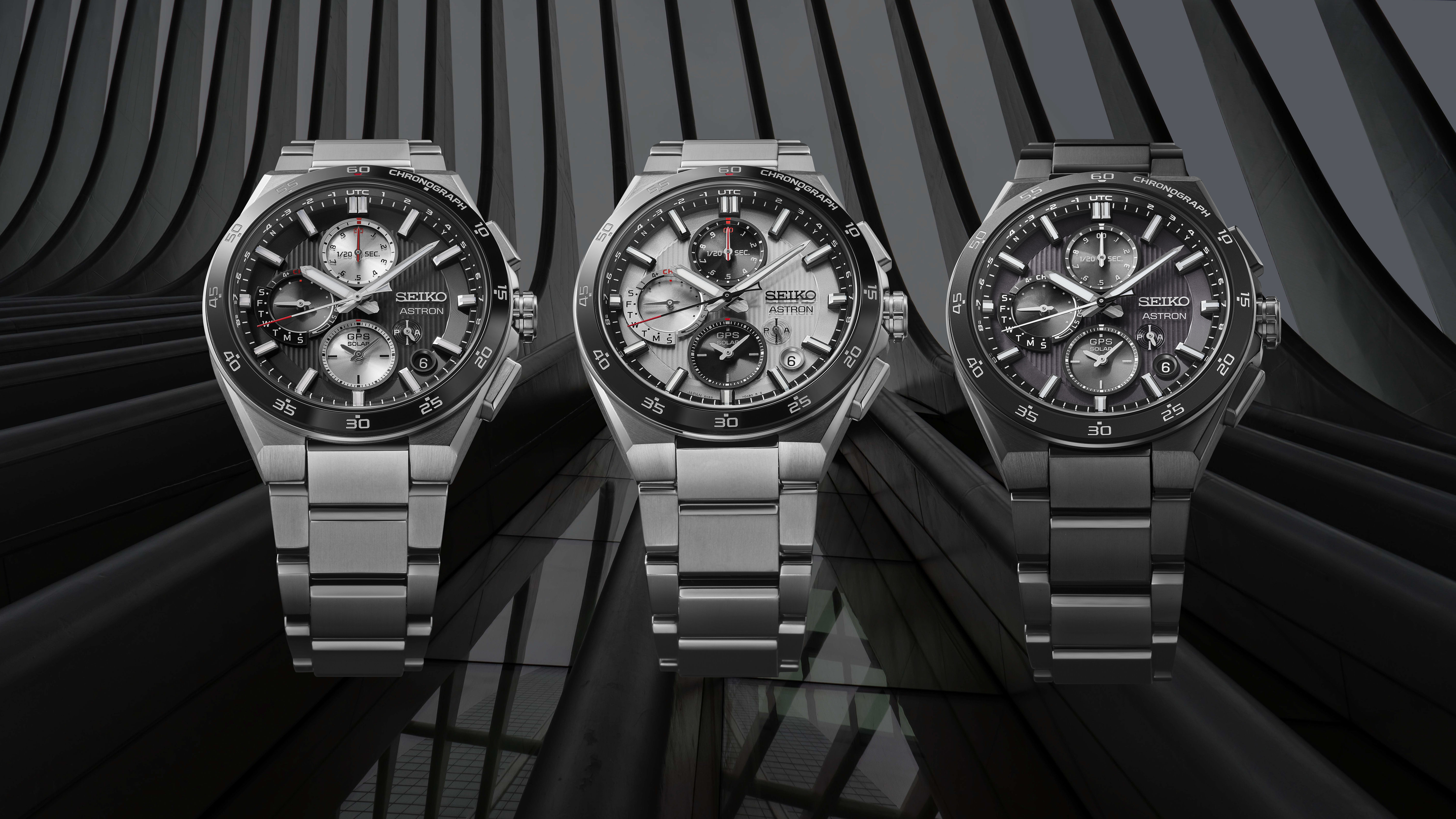 SEIKO Astron GPS Solar Dual Time Chronograph SSH155J1