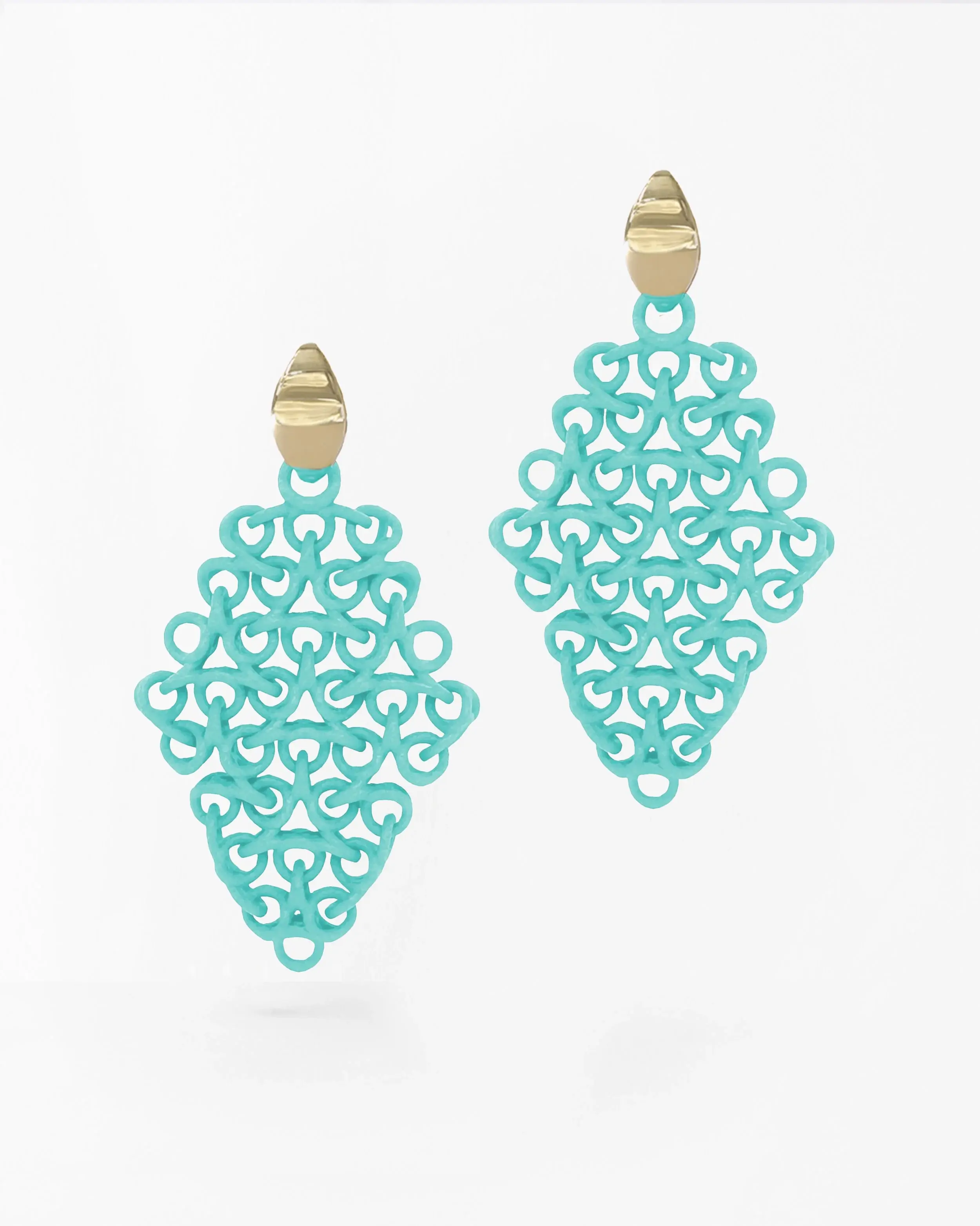 Boltenstern Fabnora Ohrringe Rondo Sea Turquoise by BLAHASCHMUCK WIEN