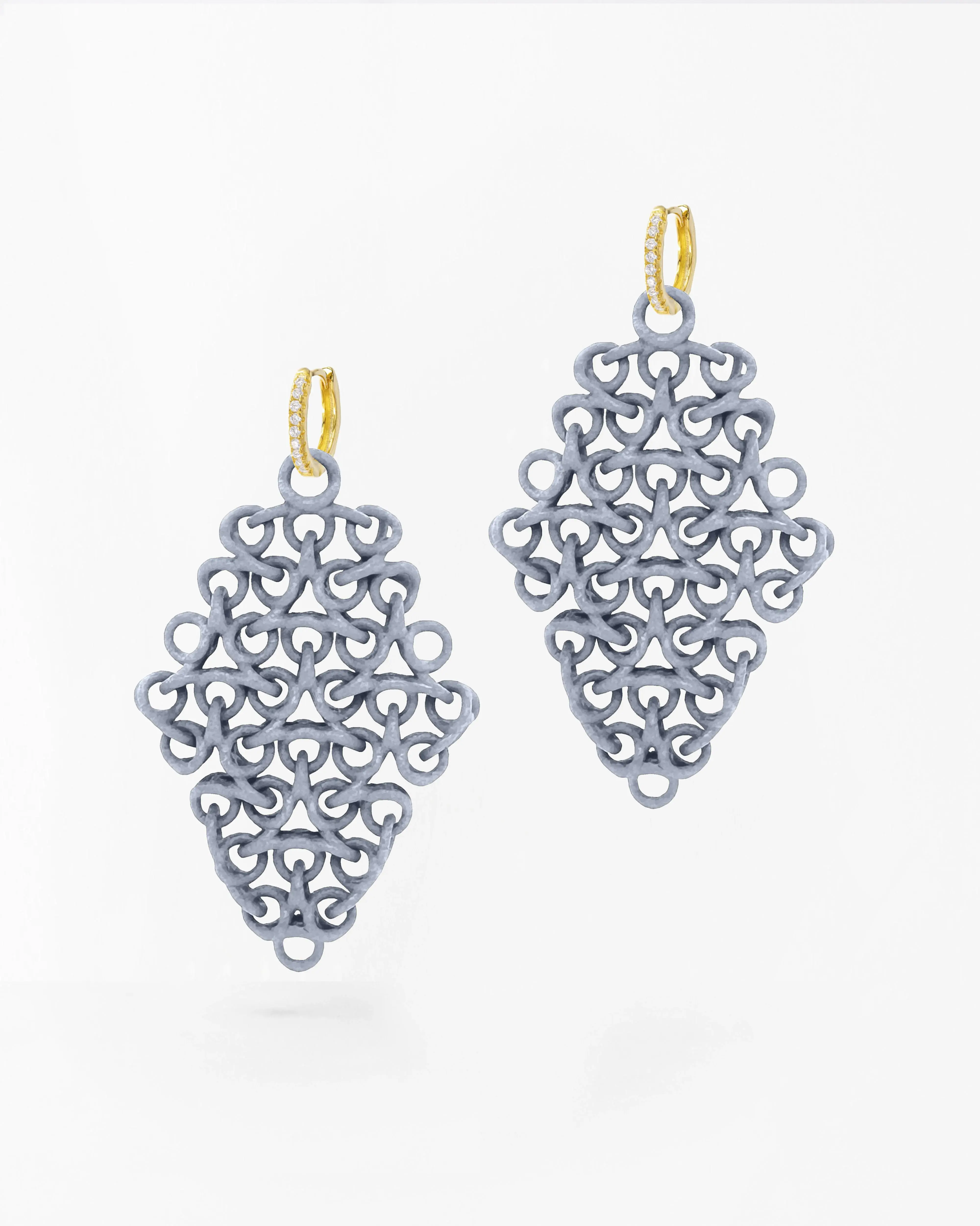 Boltenstern Fabnora Rondo Ohrringe Cool Grey by BLAHASCHMUCK WIEN