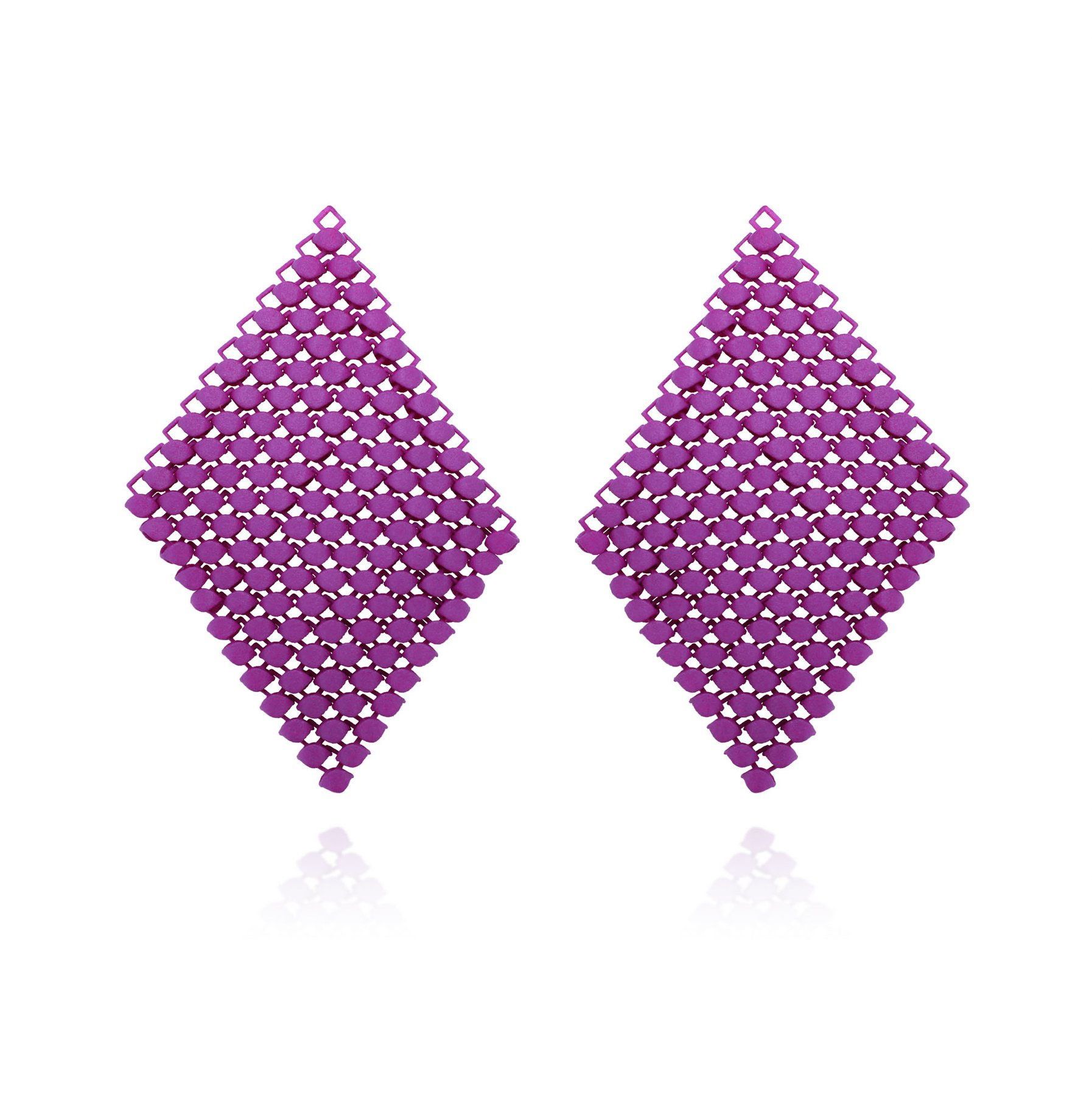 Boltenstern Fabnora Ohrringe Essence LARGE Popping Purple by BLAHASCHMUCK WIEN