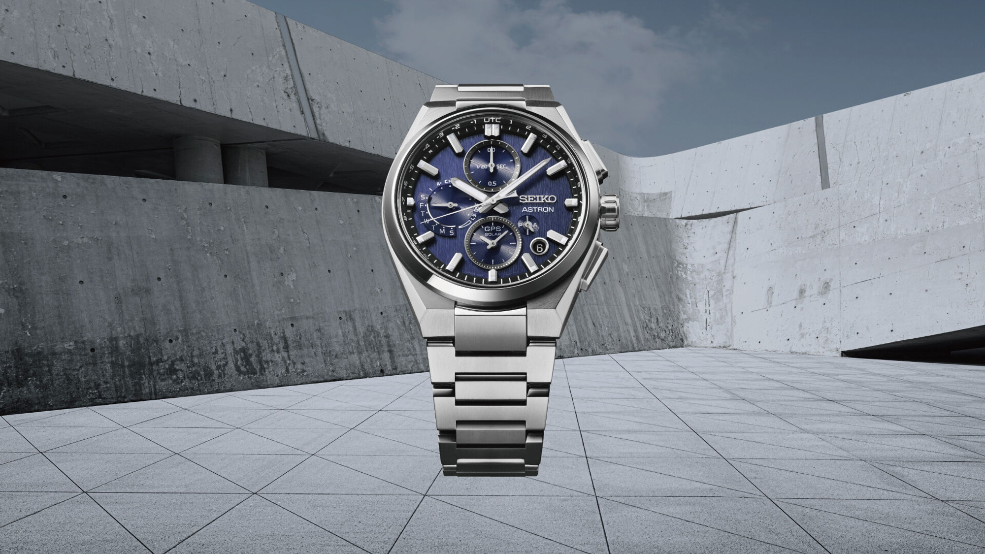SEIKO Astron GPS Solar Dual Time Chronograph SSH161J1