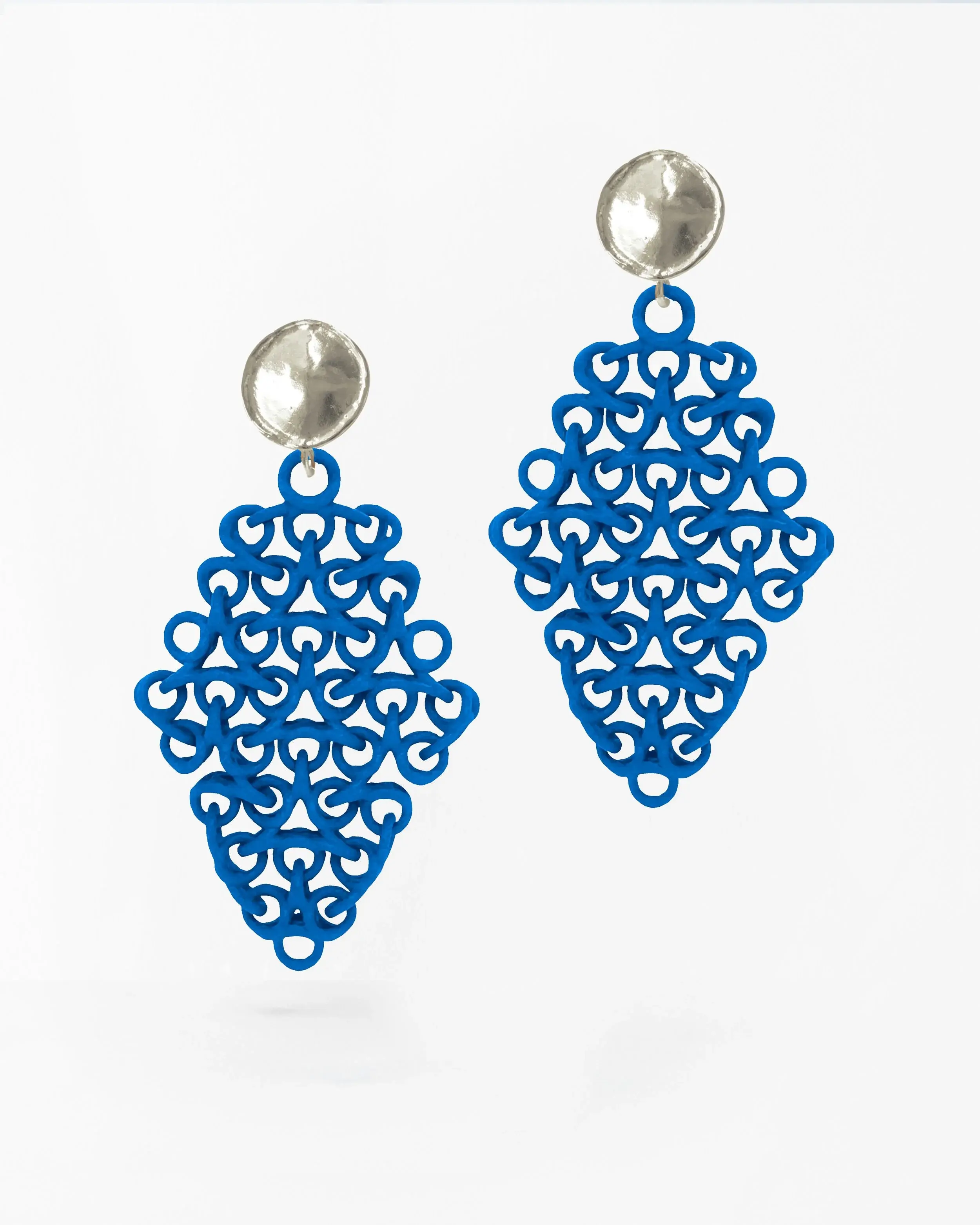 Boltenstern Fabnora Ohrringe Rondo Royal Blue by BLAHASCHMUCK WIEN