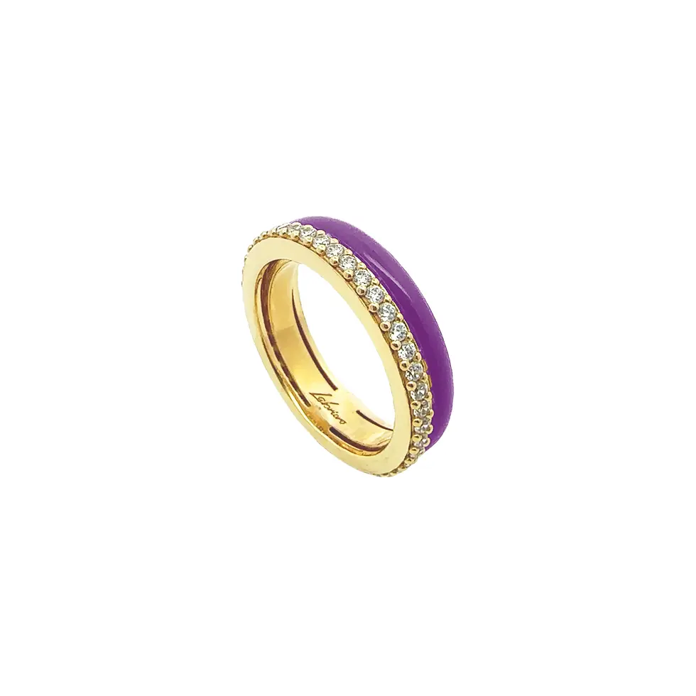 Labrioro Jewelry Circle Collection Ring Viola Violett by BLAHASCHMUCK Vienna