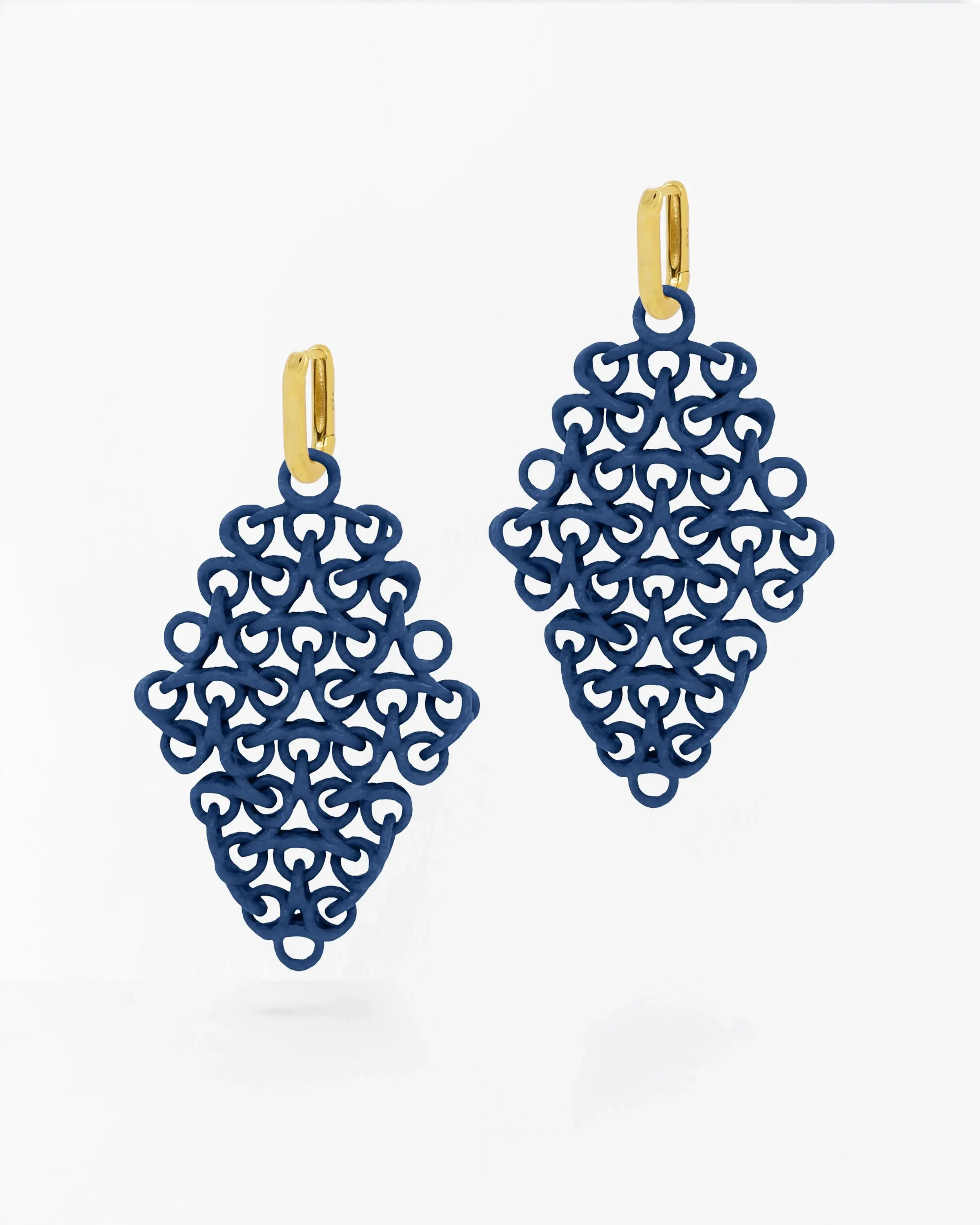 Boltenstern Fabnora Ohrringe Rondo Marine Blue by BLAHASCHMUCK WIEN