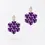 Miniaturbild: Boltenstern Fabnora Ohrringe Blossom Mini Aubergine Purple by BLAHASCHMUCK WIEN 1010