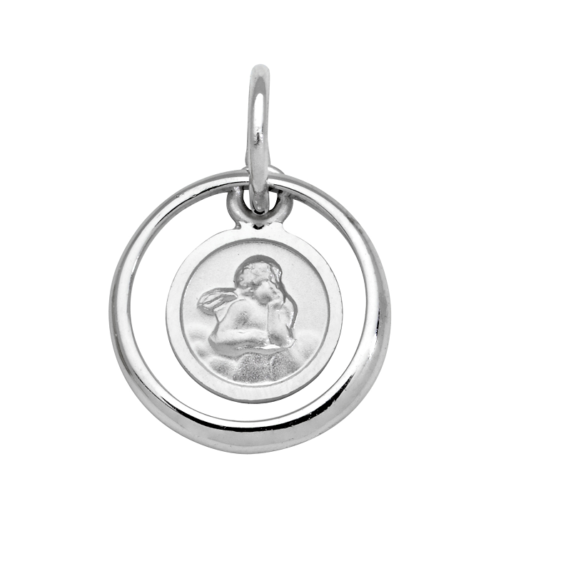 TG32 SCHNEIDER BASICS Schutzengel Beweglich Weißgold