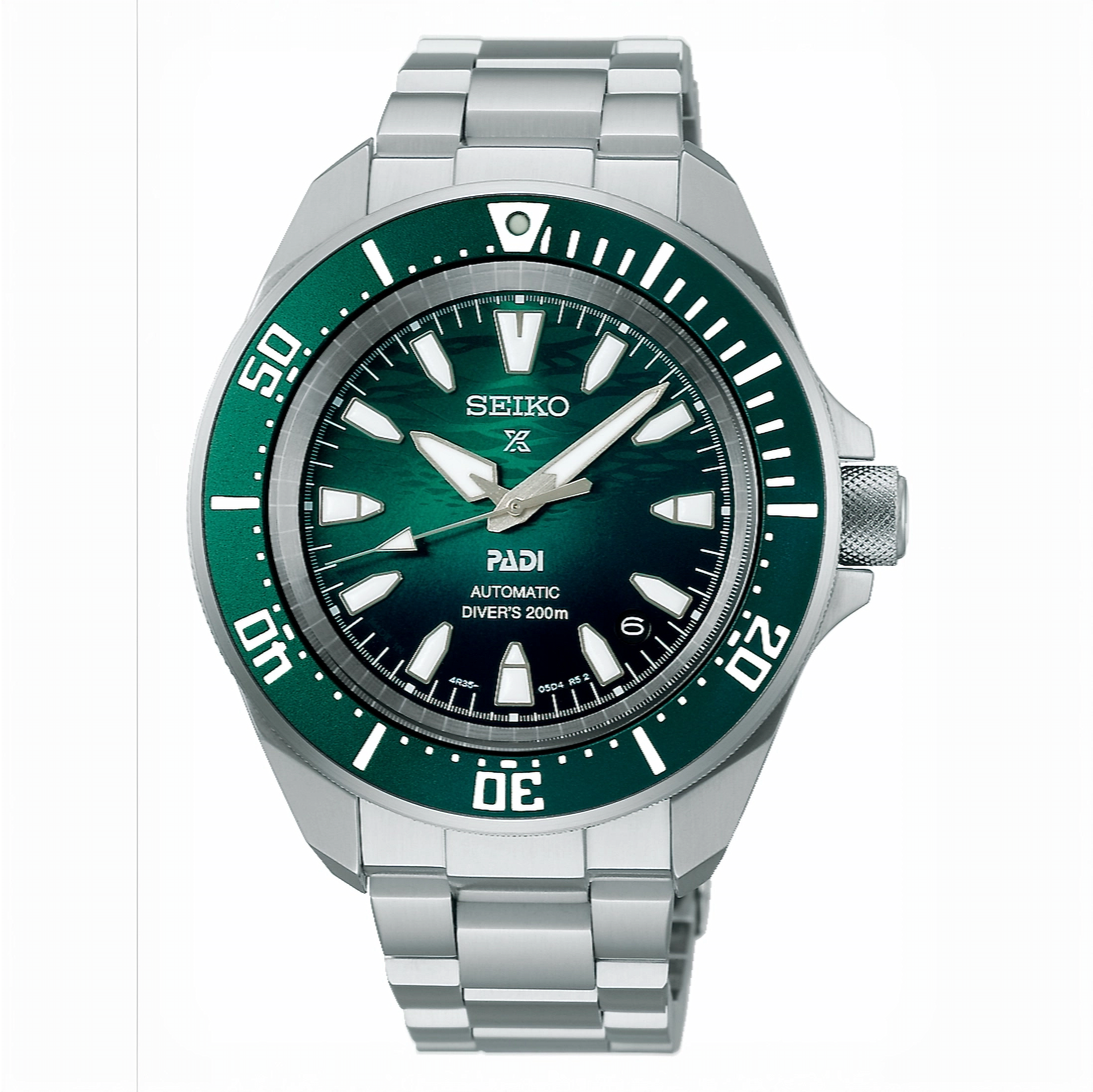 SEIKO Prospex Sea Automatic Diver’s SRPL53K1 PADI Special Edition Automatikuhr mit grünem Zifferblatt, grüner Taucherlünette,