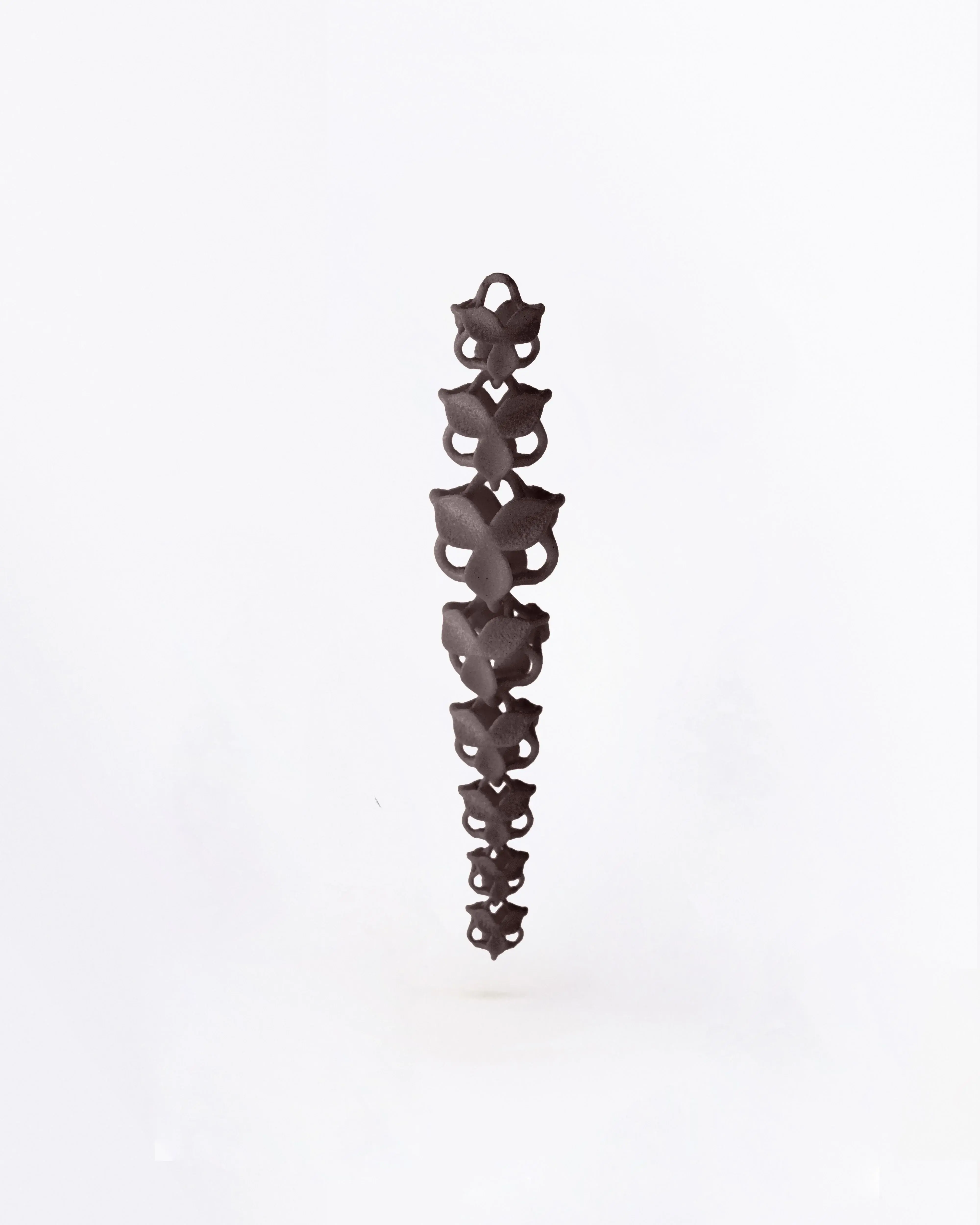 Boltenstern Fabnora Ohrringe Blossom Long Smokey Chestnut by BLAHASCHMUCK