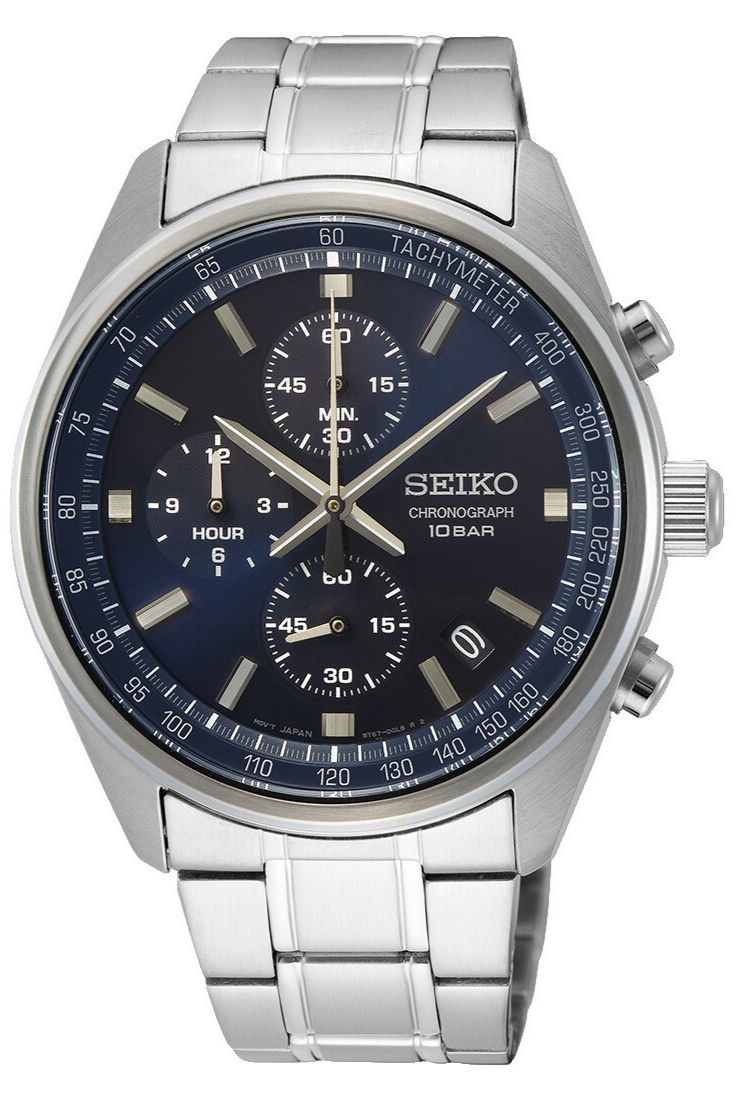 SEIKO  SSB387P1 | Titanium Chronograph Ø 41,6 mm Dunkelblau Titan