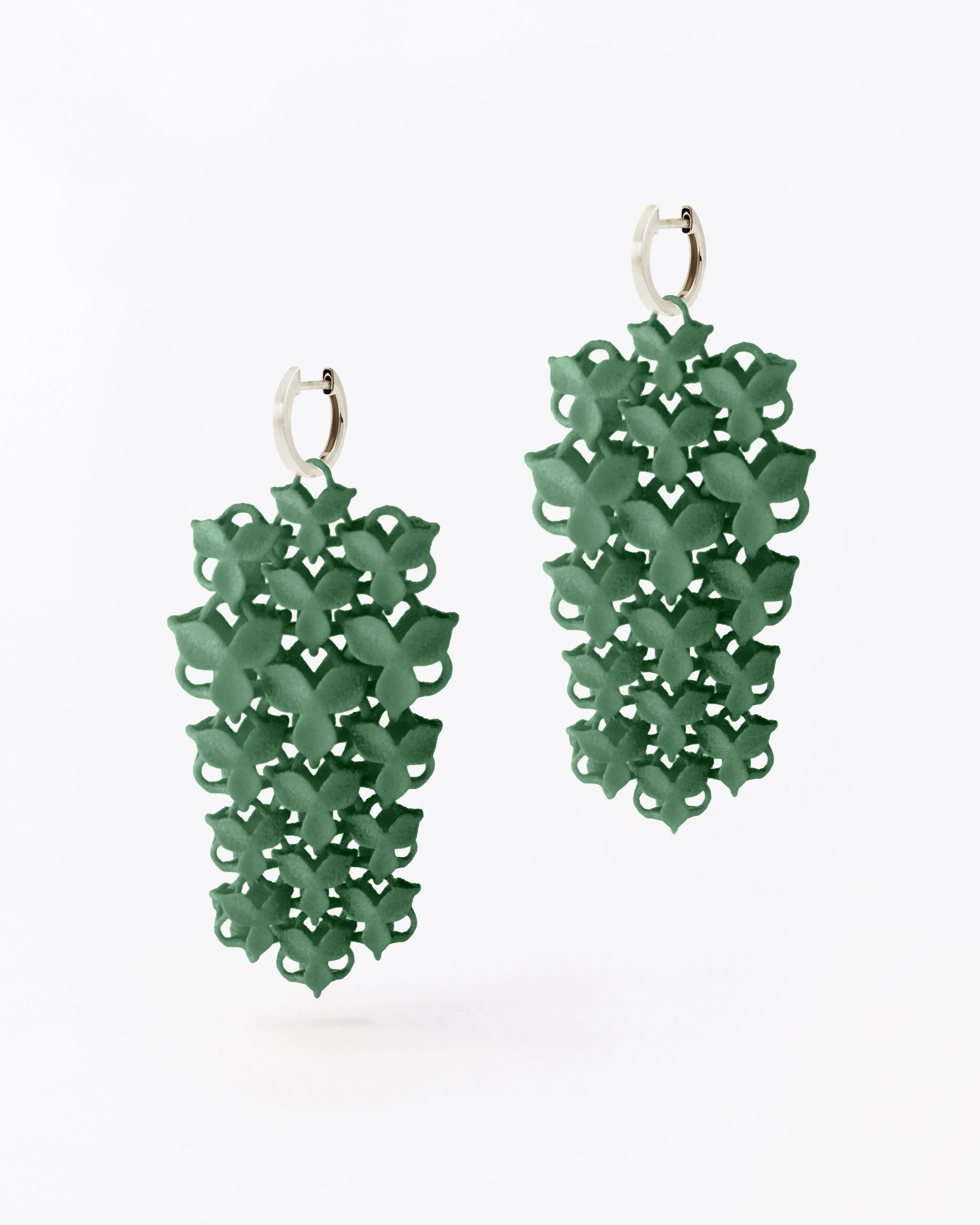Boltenstern Fabnora Ohrringe Blossom Small Sage Green by BLAHASCHMUCK WIEN