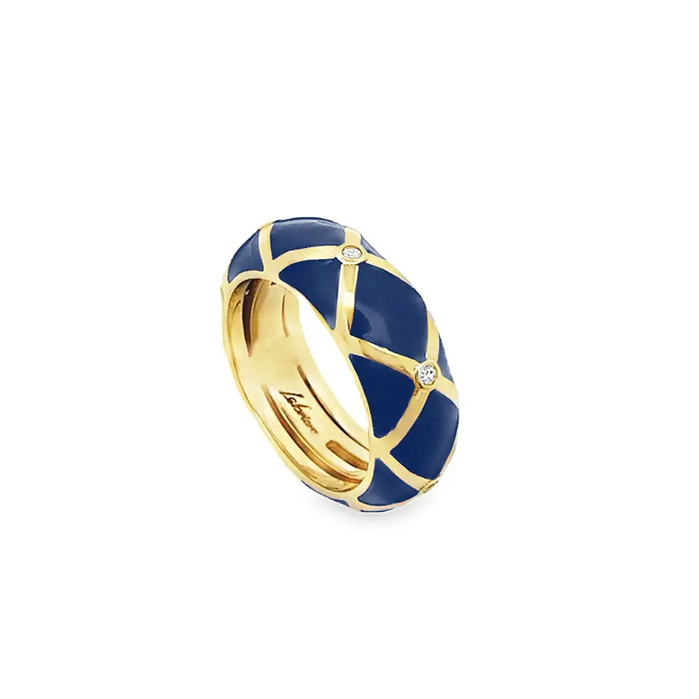 Labrioro Charme Collection Ring Indacio Blau by Blahaschmuck Vienna