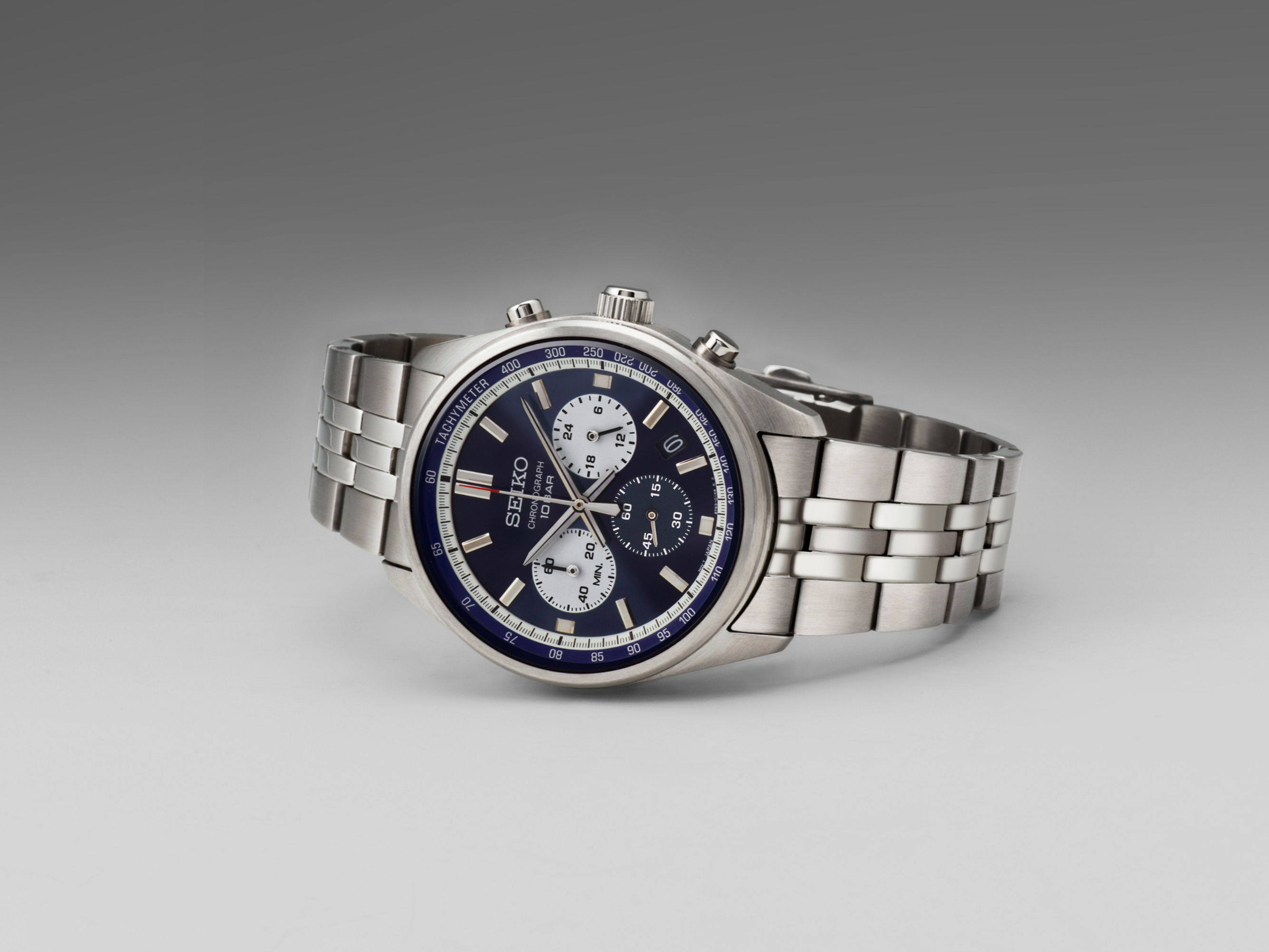 SEIKO SSB427P1 | Quartz Chronograph Ø 41,5 mm Edelstahl Blau-Silber