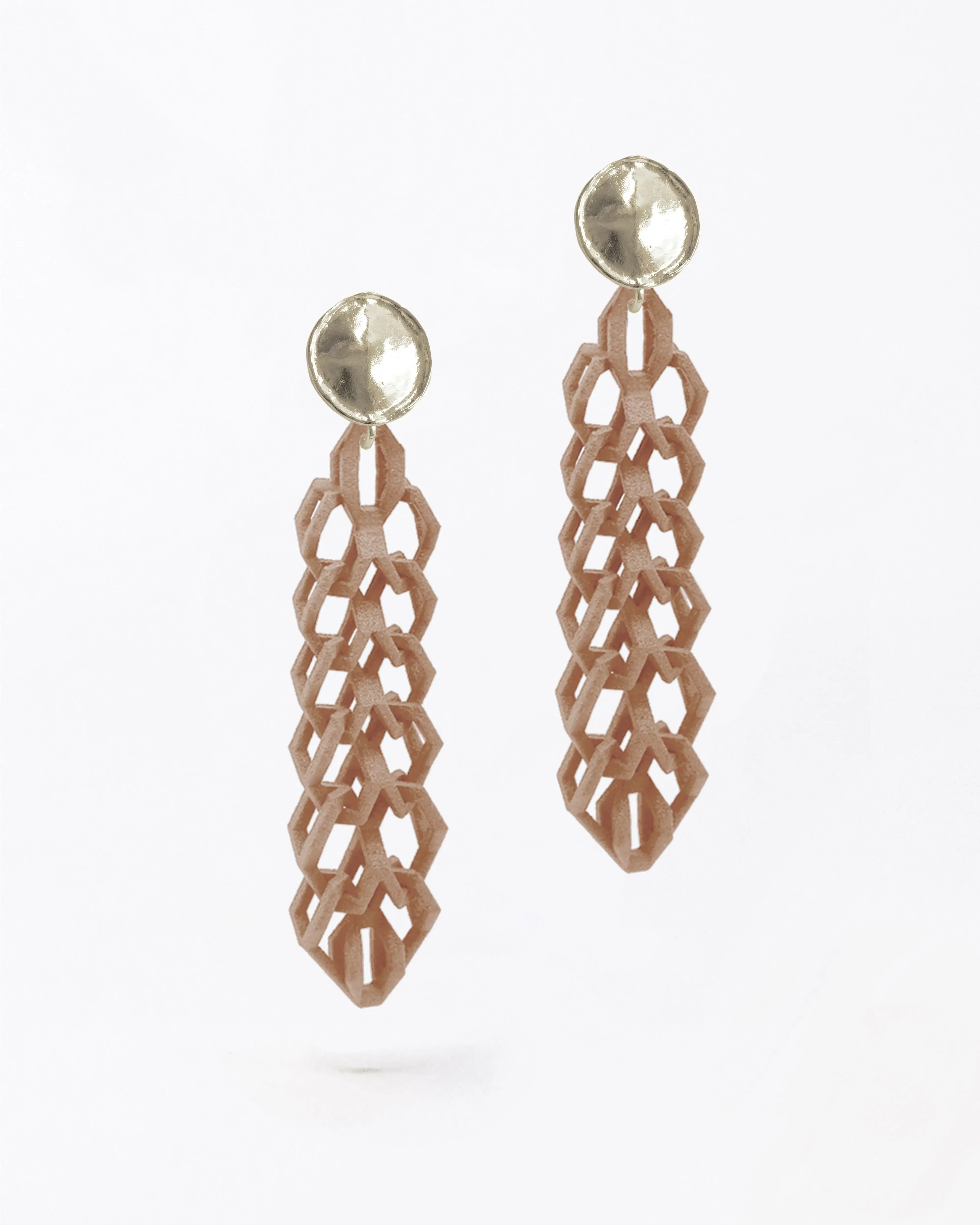 Boltenstern Fabnora Ohrringe Bond Small Classic Beige by BLAHASCHMUCK WIEN