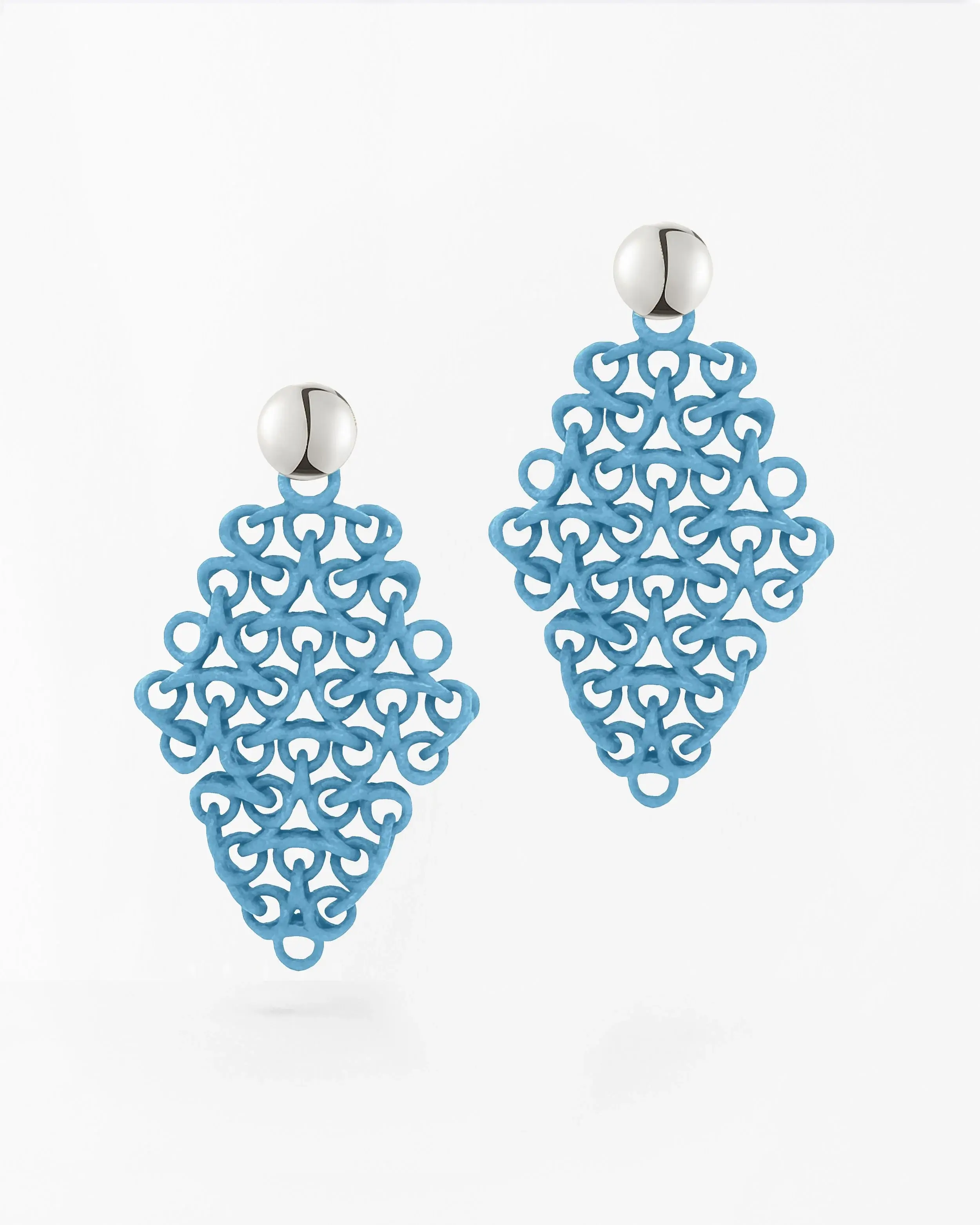 Boltenstern Fabnora Ohrringe Rondo Topaz Blue by BLAHASCHMUCK WIEN