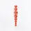 Miniaturbild: Boltenstern Fabnora Ohrringe Blossom Long Papaya Orange by BLAHASCHMUCK WIEN