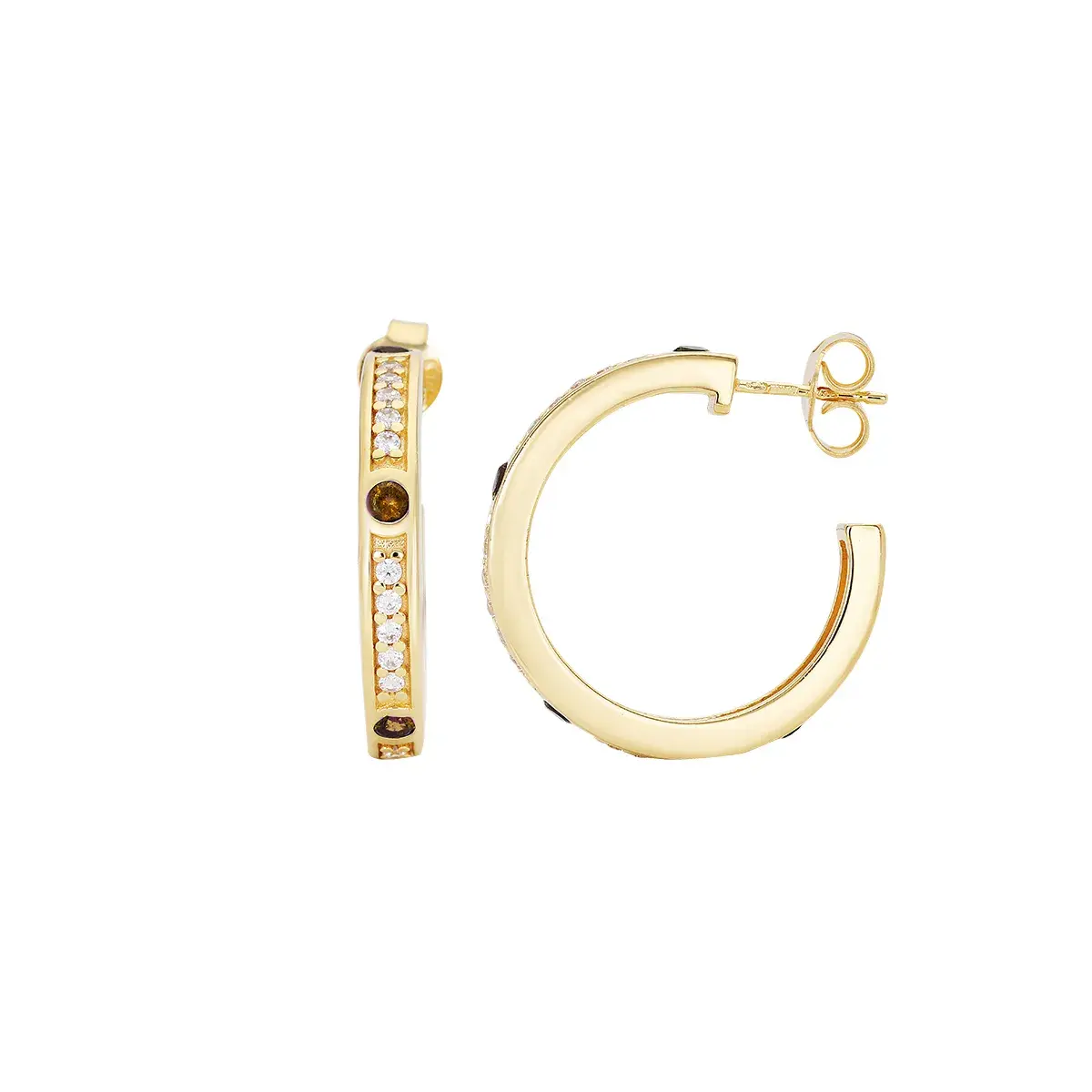 Labrioro Jewelry Urban Zirkonia Creole Verde Grün