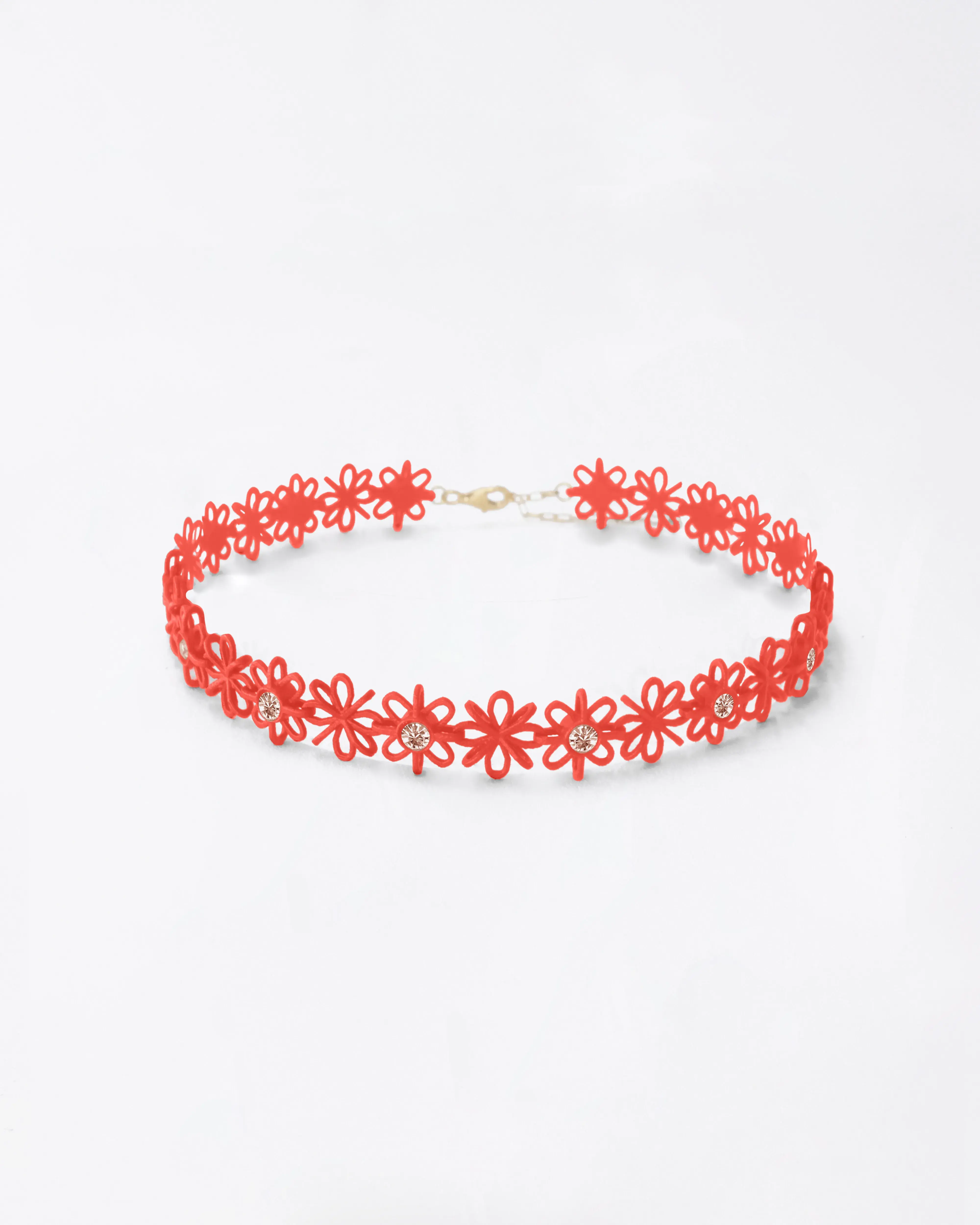 Boltenstern Fabnora Choker Halskette FAB1 Papaya Orange by BLAHASCHMUCK WIEN