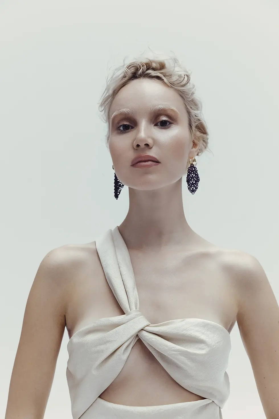 Boltenstern Fabnora Rondo Ohrringe Aubergine Purple by BLAHASCHMUCK WIEN