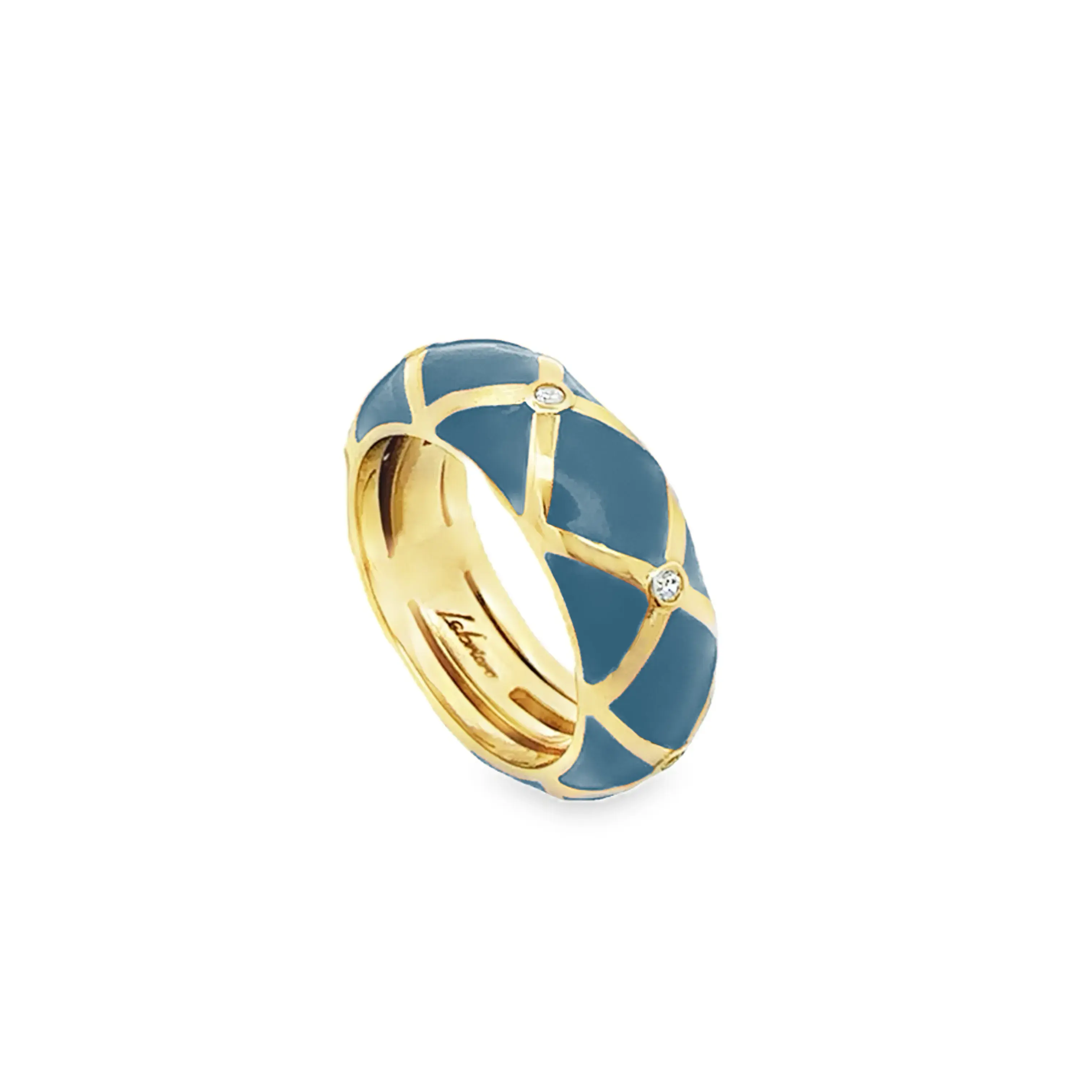 Labrioro Charme Collection Ring Blu Petrolio by Blahaschmuck Vienna