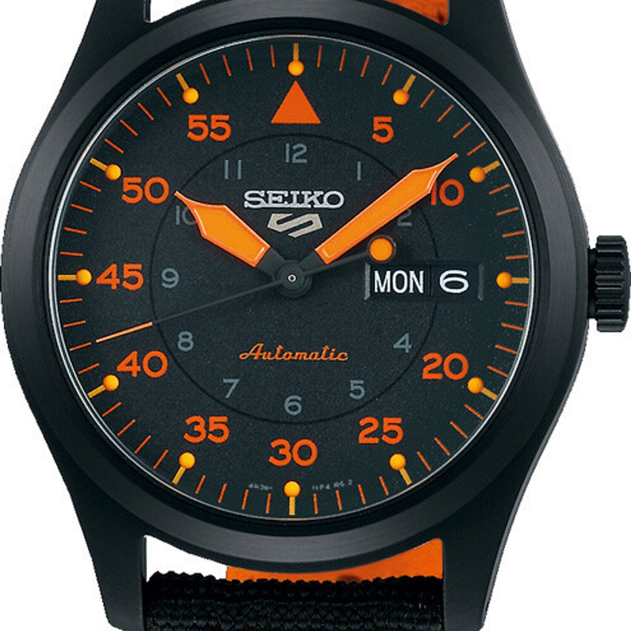 SEIKO SRPH33K1 | Field Series Ø 39,4 mm Auto Schwarz-Orange