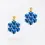 Miniaturbild: Boltenstern Fabnora Ohrringe Blossom Mini Royal Blue by BLAHASCHMUCK WIEN 1010