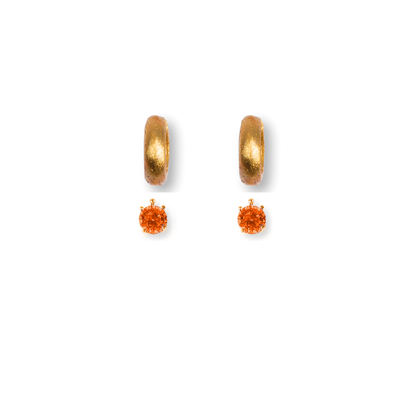 Zirkonia 7mm, Einhängerpaar, hyazinth