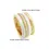 Miniaturbild: Labrioro Double Circle Ring Bianco - Bianco by BLAHASCHMUCK Vienna