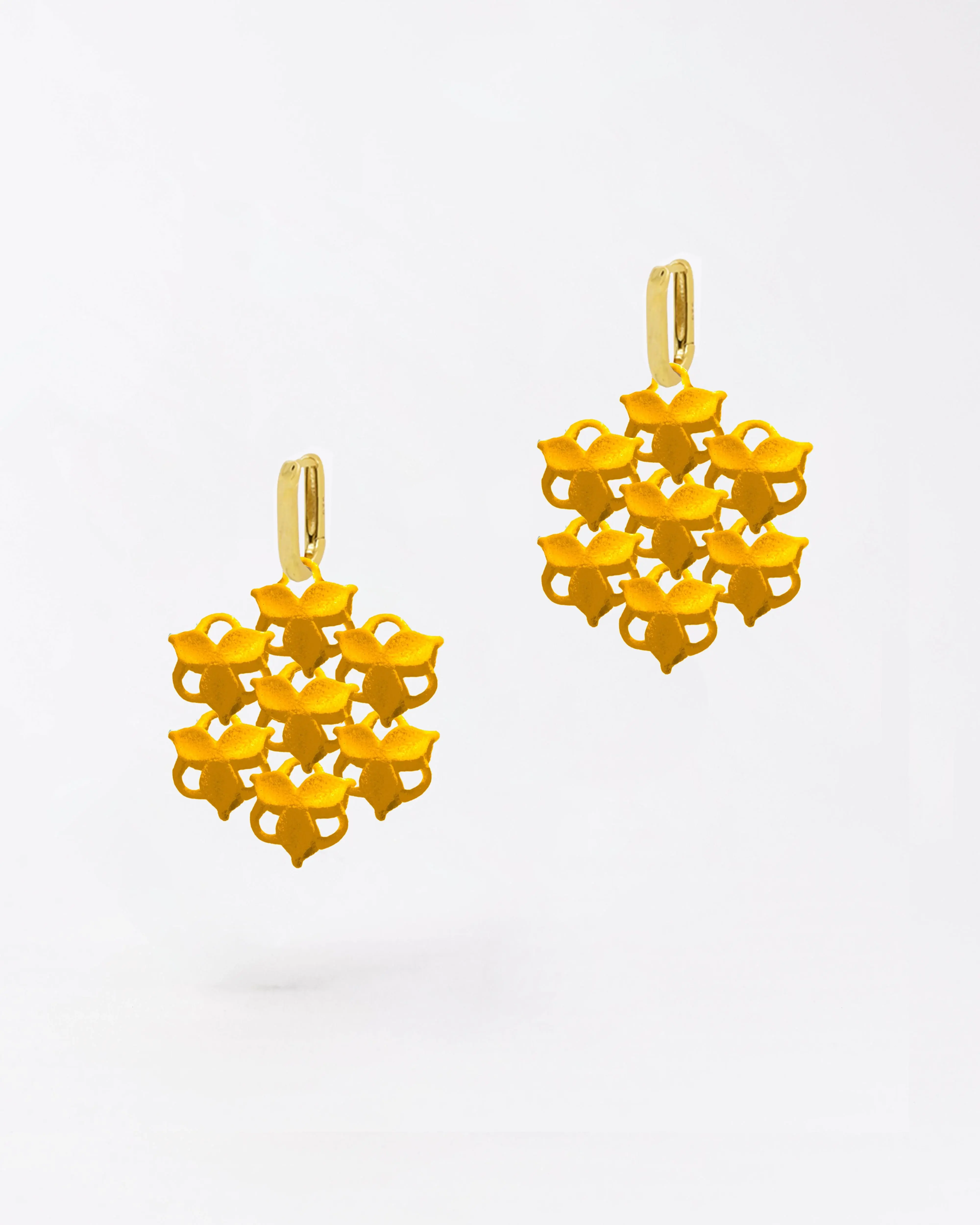 Boltenstern Fabnora Ohrringe Blossom Mini Sunflower Yellow by BLAHASCHMUCK WIEN 1010