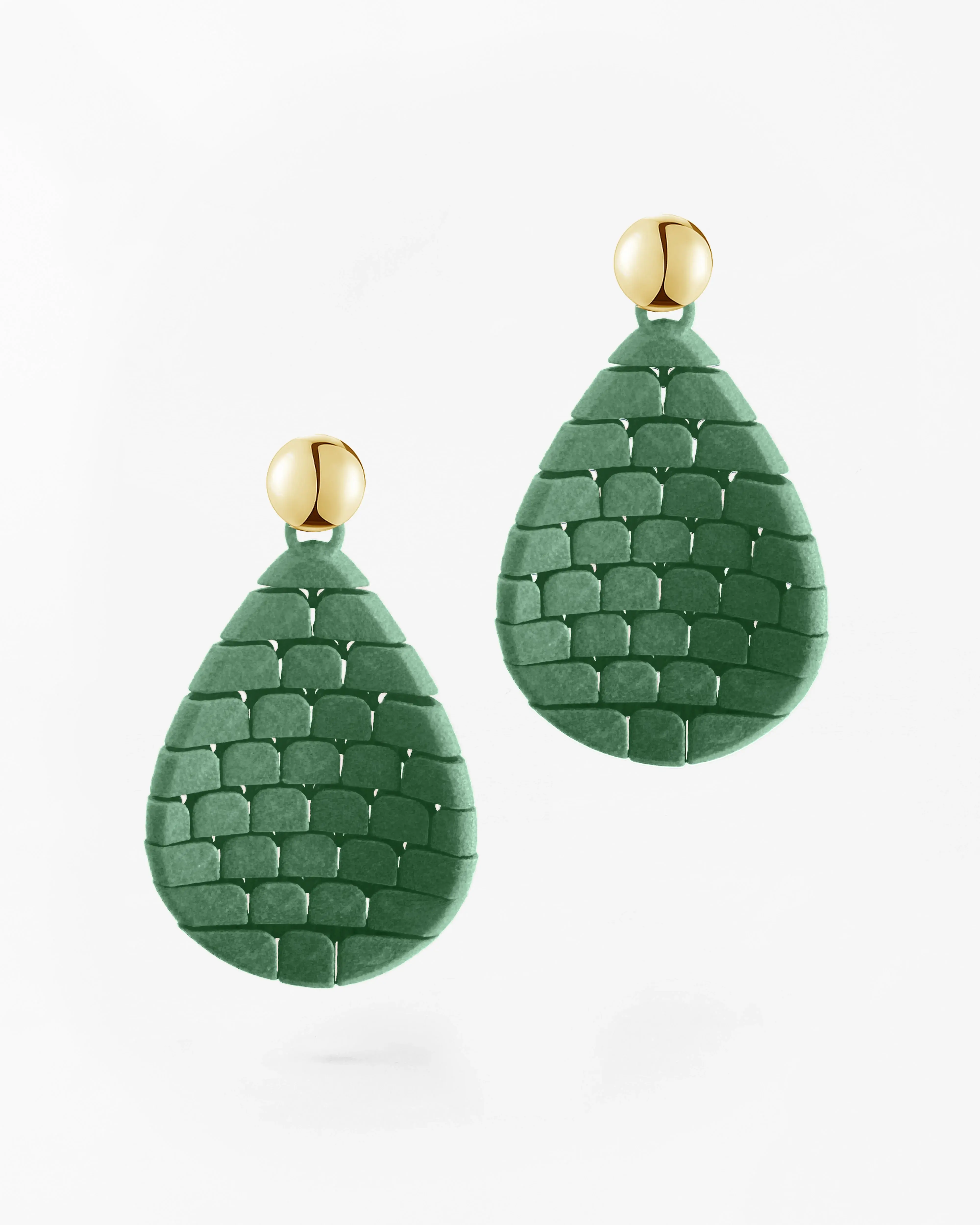 Boltenstern Fabnora Ohrringe Scala SageGreen by BLAHASCHMUCK WIEN