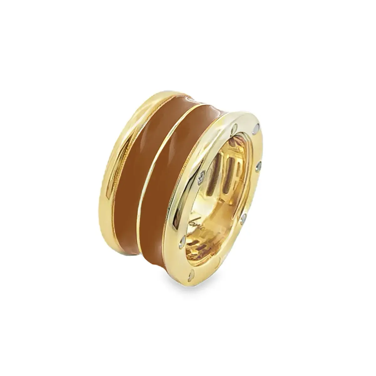 Labrioro Double Line Collection Ring Rosso Rot by Blahaschmuck Vienna