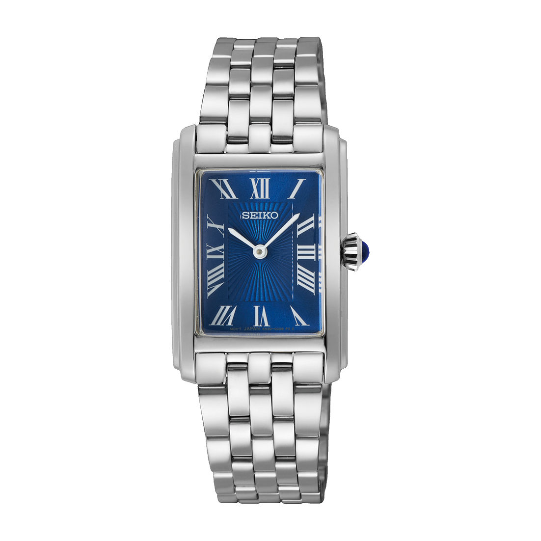 SEIKO SWR085P1 | Quartz Rechteck 22,2 x 33,1 mm Edelstahl Blau