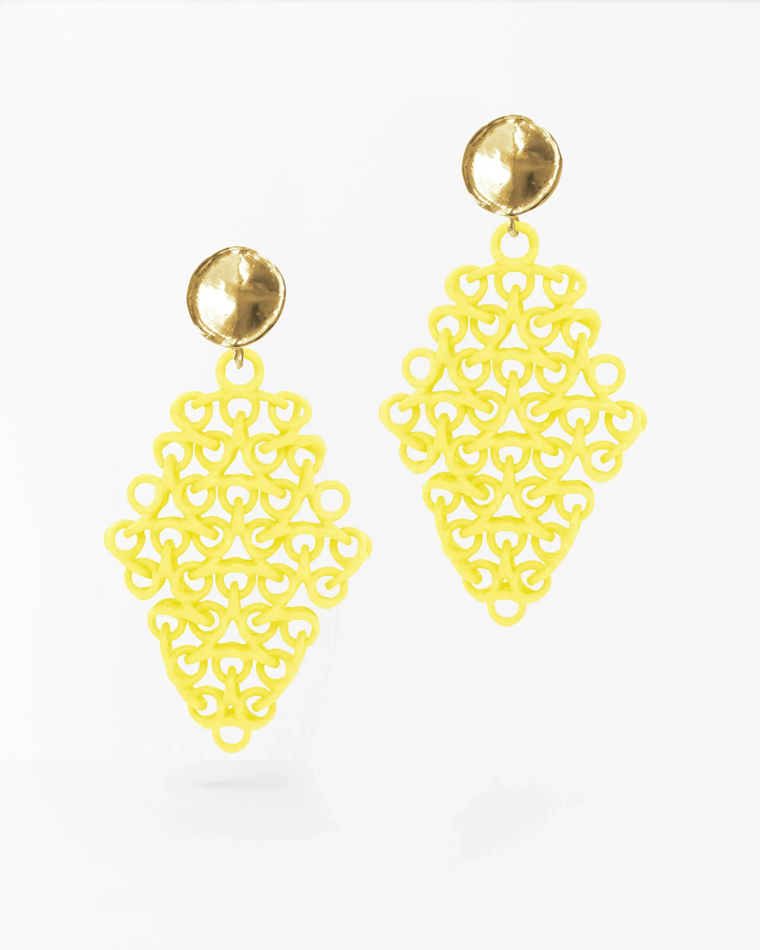 Boltenstern Fabnora Ohrringe Rondo Bright Yellow by BLAHASCHMUCK WIEN