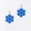 Miniaturbild: Boltenstern Fabnora Ohrringe Blossom Mini Bright Blue by BLAHASCHMUCK WIEN