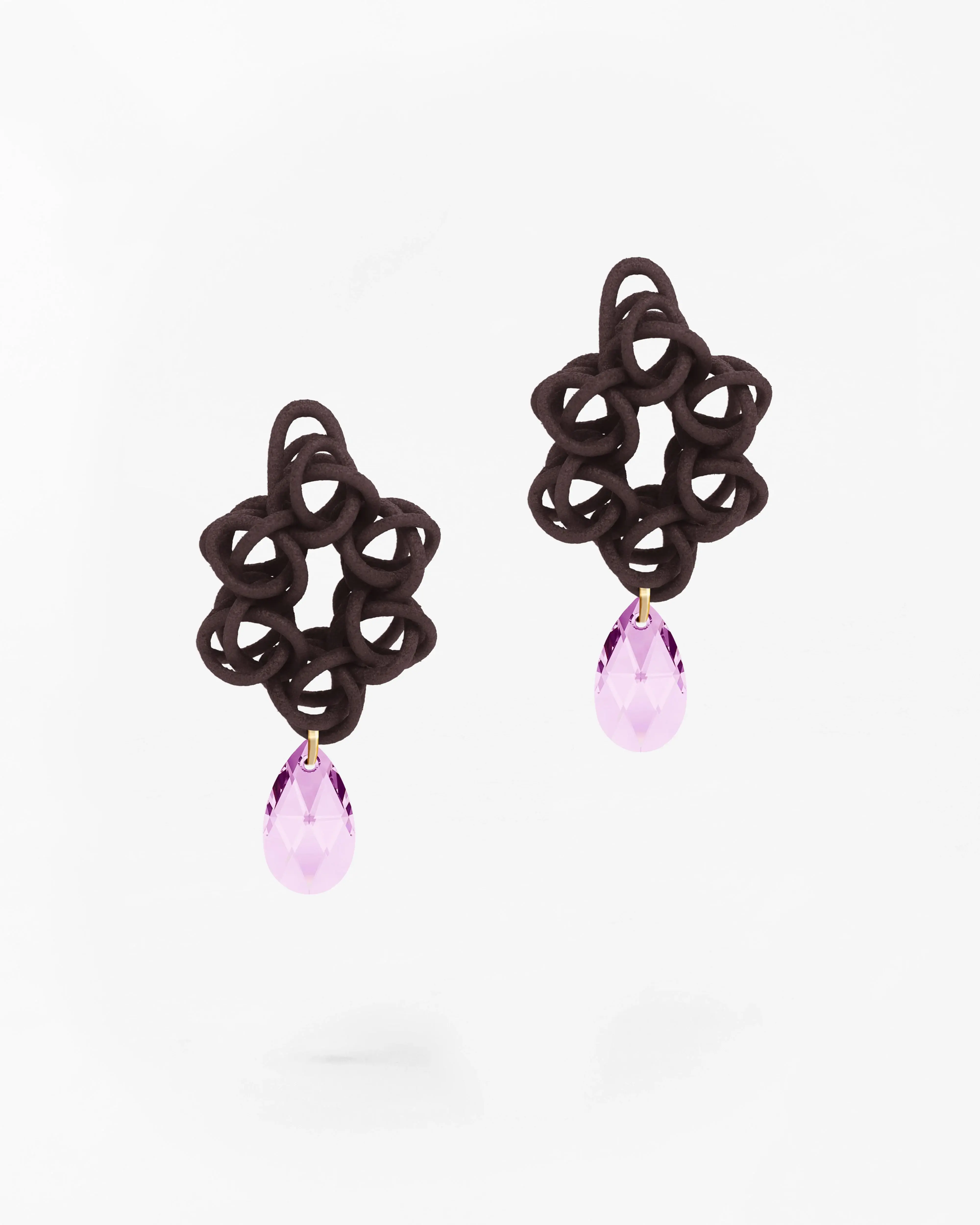 Boltenstern Fabnora Ohrringe Cosmos Smoky Chestnut  by BLAHASCHMUCK