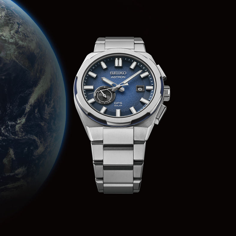SEIKO Astron SSJ023J1 | GPS Solar Ø 42 mm Titan Blau