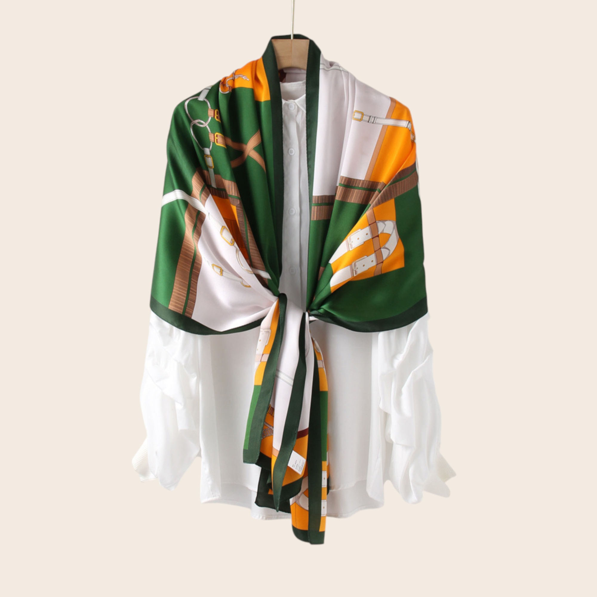 SICHOU Seidenschal 70 x 180 cm Printdesigns -100% Maulbeerseide 6A