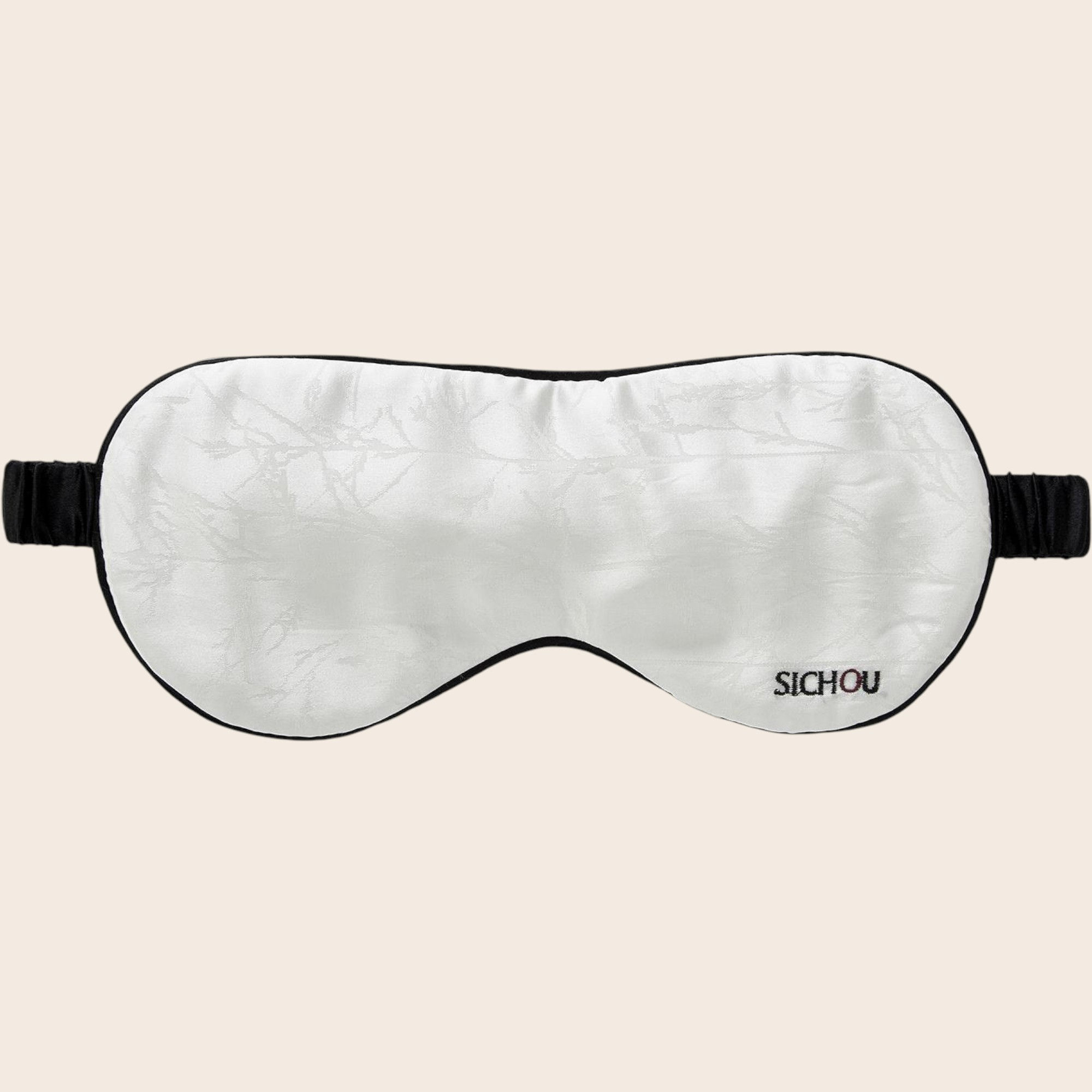 SICHOU Seidenschlafbrillen Trees White/Trees silver