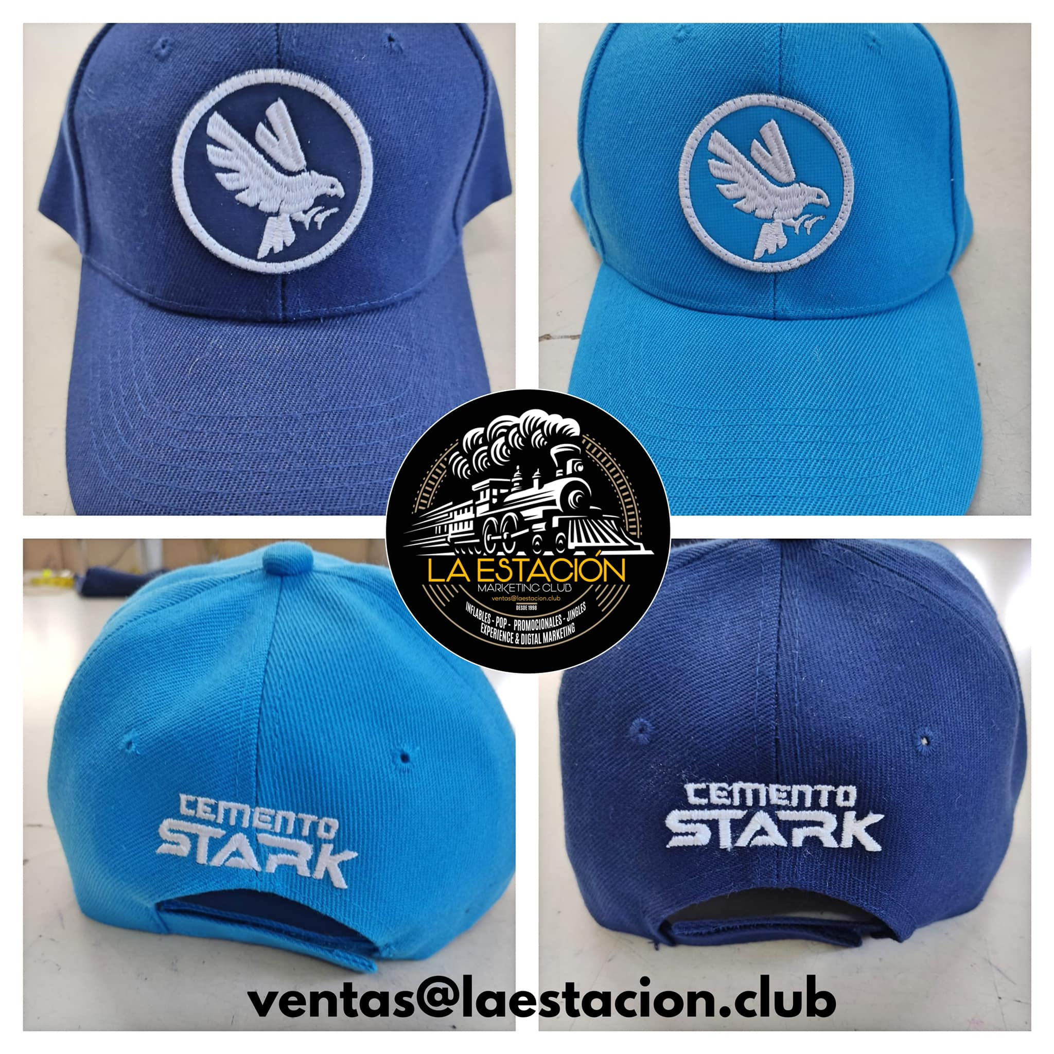 Gorra acrilica con 2 bordados