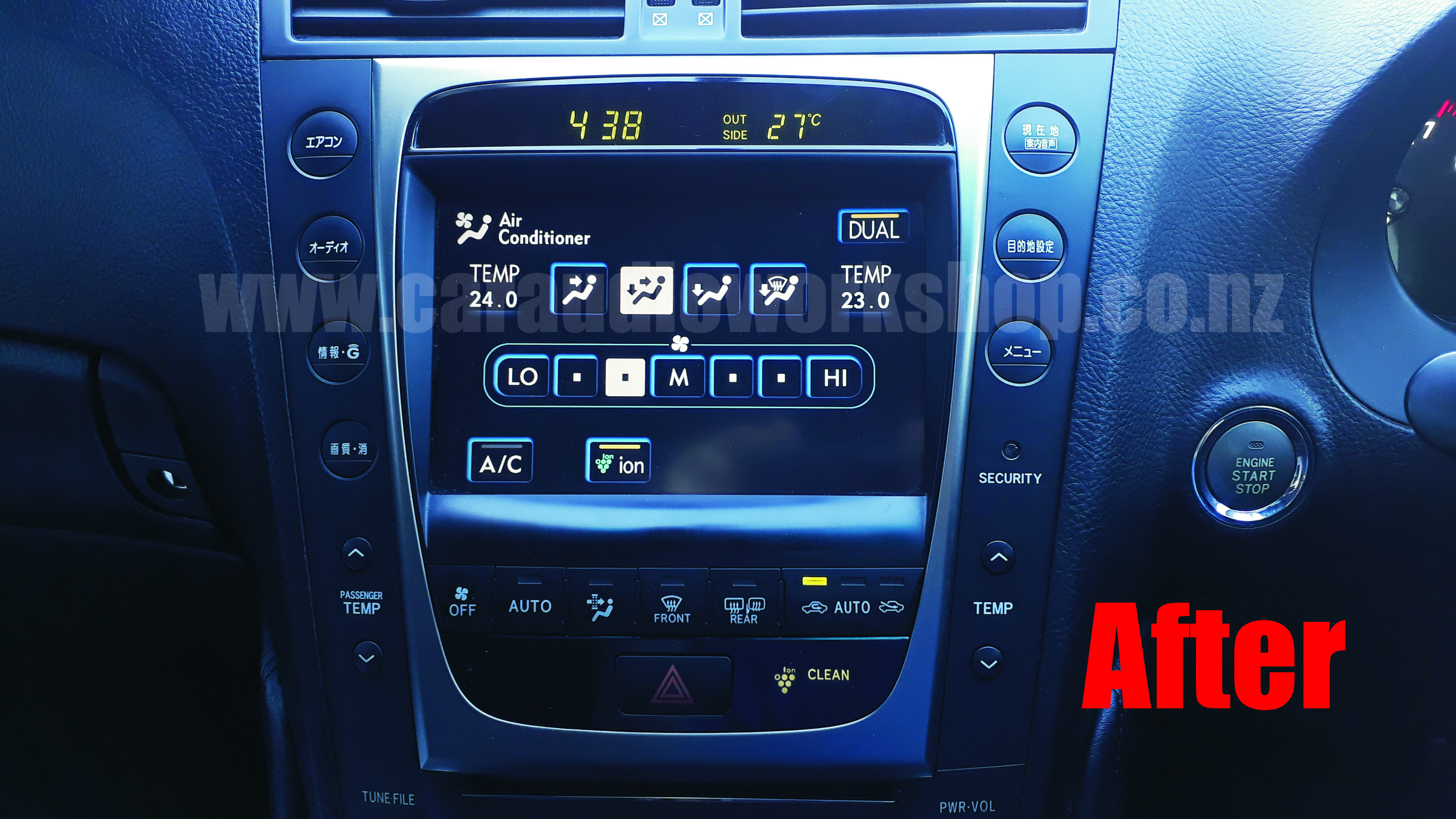 GS350 / GS430 Japanese to English Car Audio