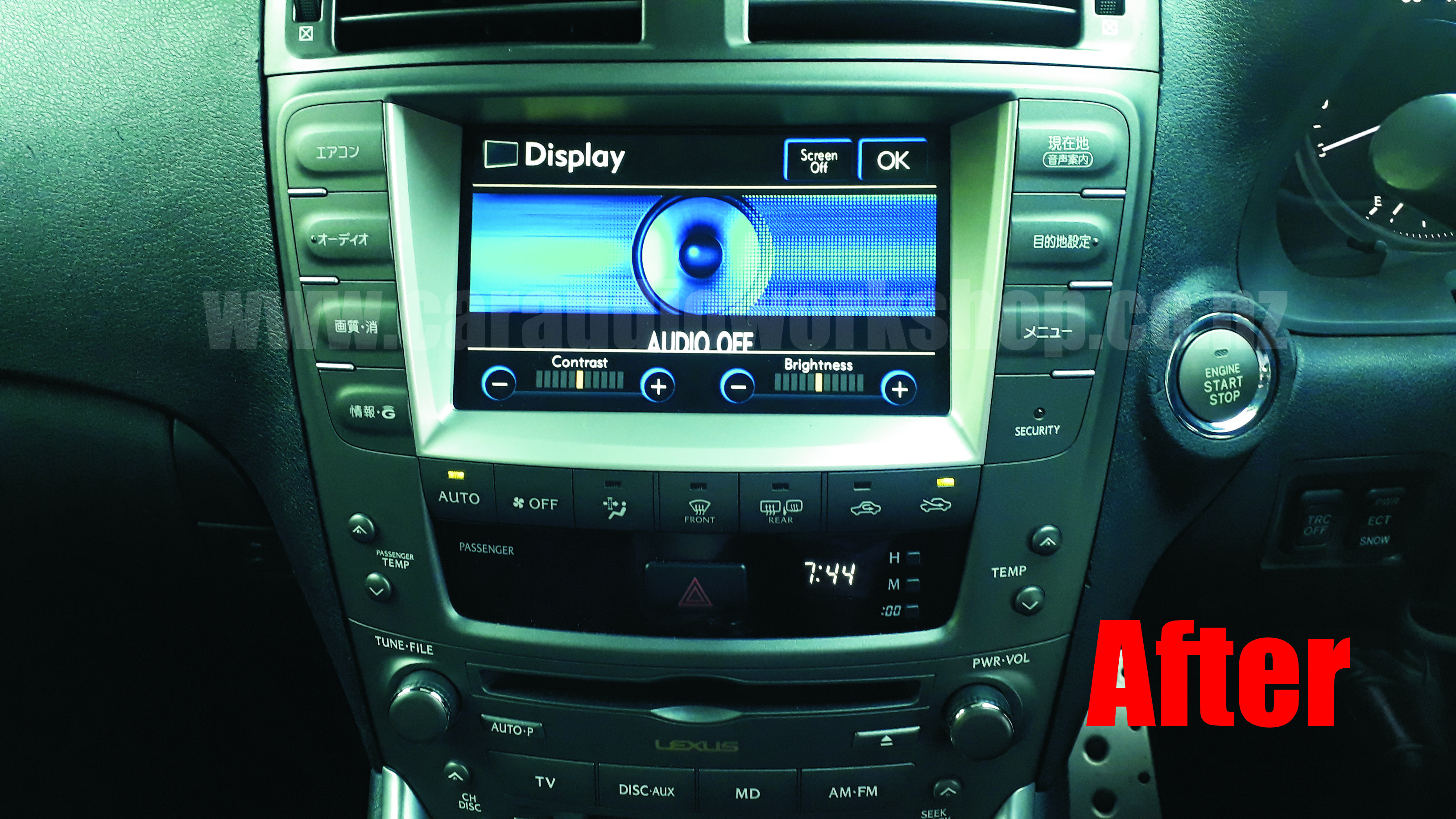 IS250 / IS350 Japanese to English Conversion Car Audio