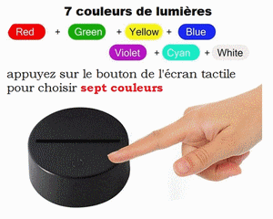 Socle tactile utilisé pour les lampes LED tactile