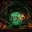 Miniature : Lampe LED Citrouille Maison Hantée décoration Halloween lumière verte.