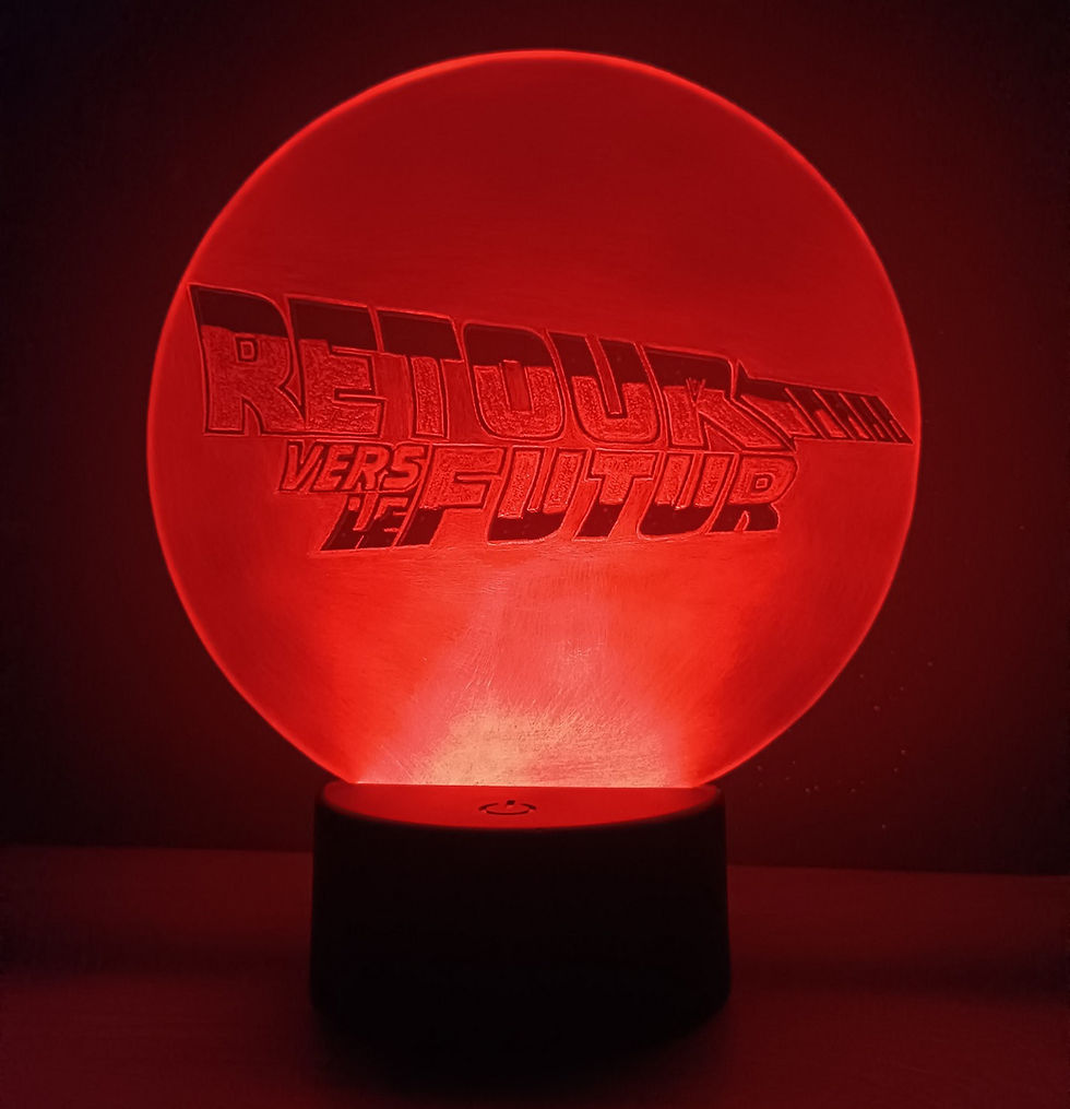 Lampe LED tactile à l'effigie de Retour Vers le Futur