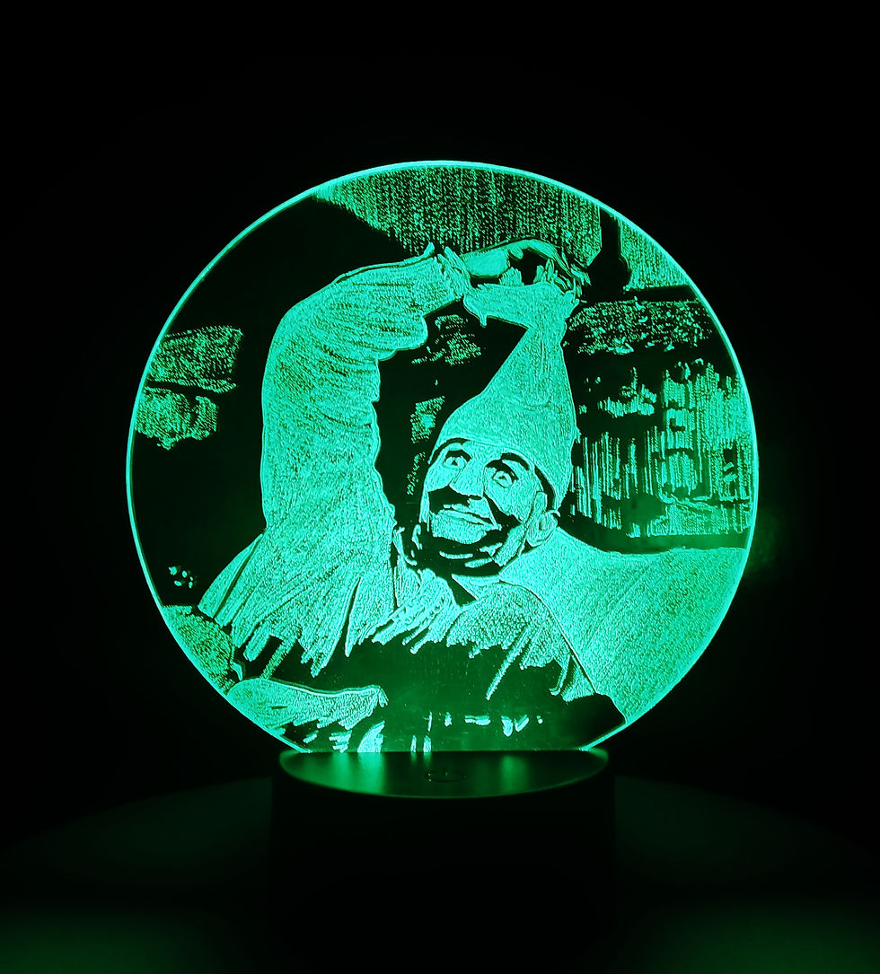 Lampe LED tactile 7 couleurs La Denrée issue du film La soupe aux choux de couleur verte