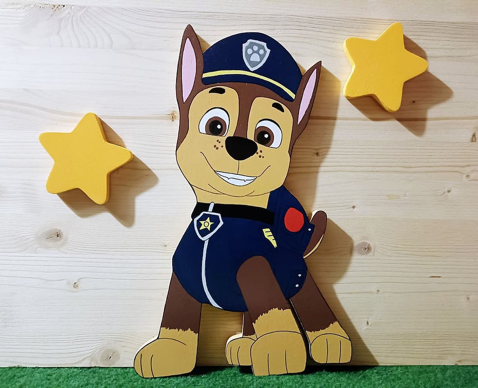Miniature : Chien chase de Pat Patrouille en bois de 36 cm de hauteur