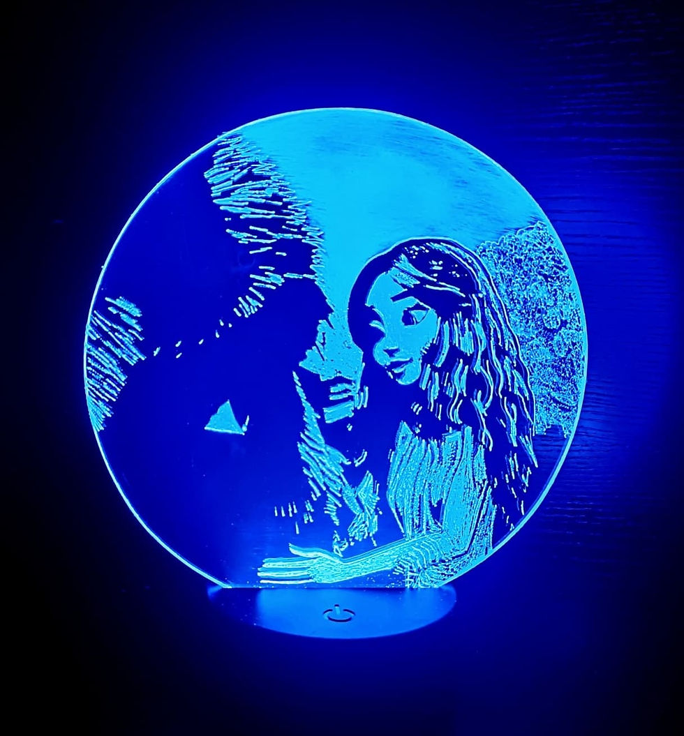 Miniature : Veilleuse LED Le royaume de Naya de couleur bleue