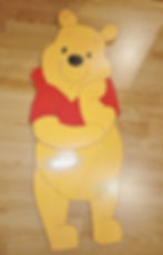 grande décoration murale en bois winnie l'ourson de 97 cm