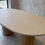 Thumbnail: Oval Pill Concrete Table + Flat Oak Fluted Column 